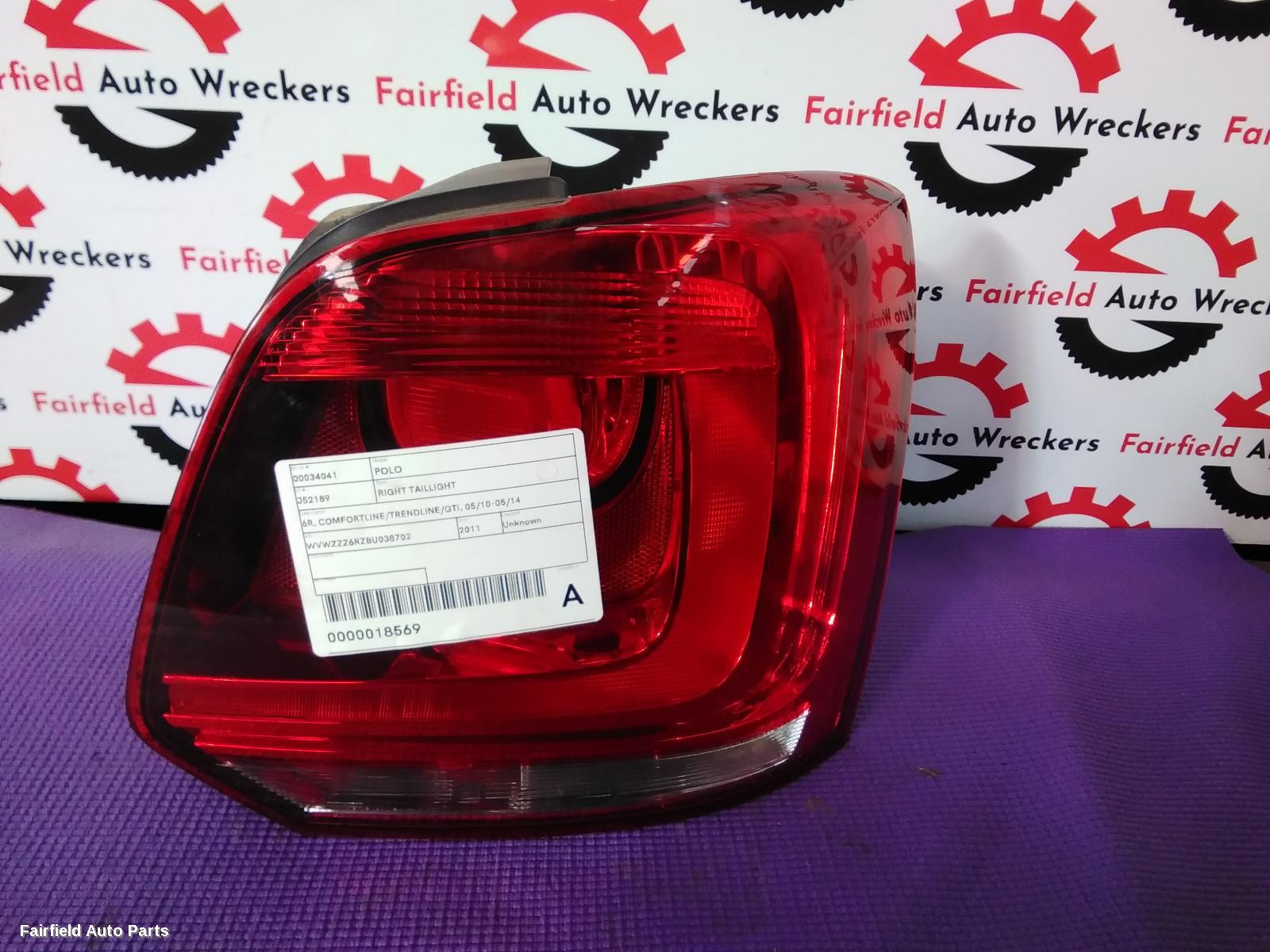 2010-2014 Volkswagen Polo Right Taillight