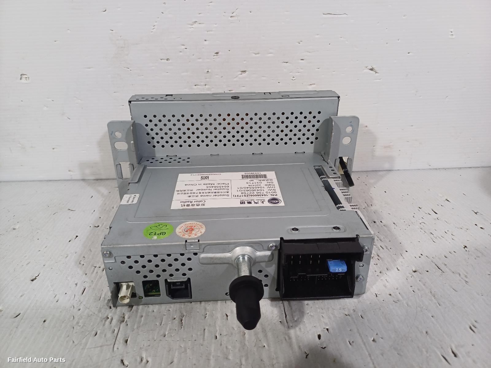 2017-2024 Mg Zs Radio Cd Dvd Sat Tv