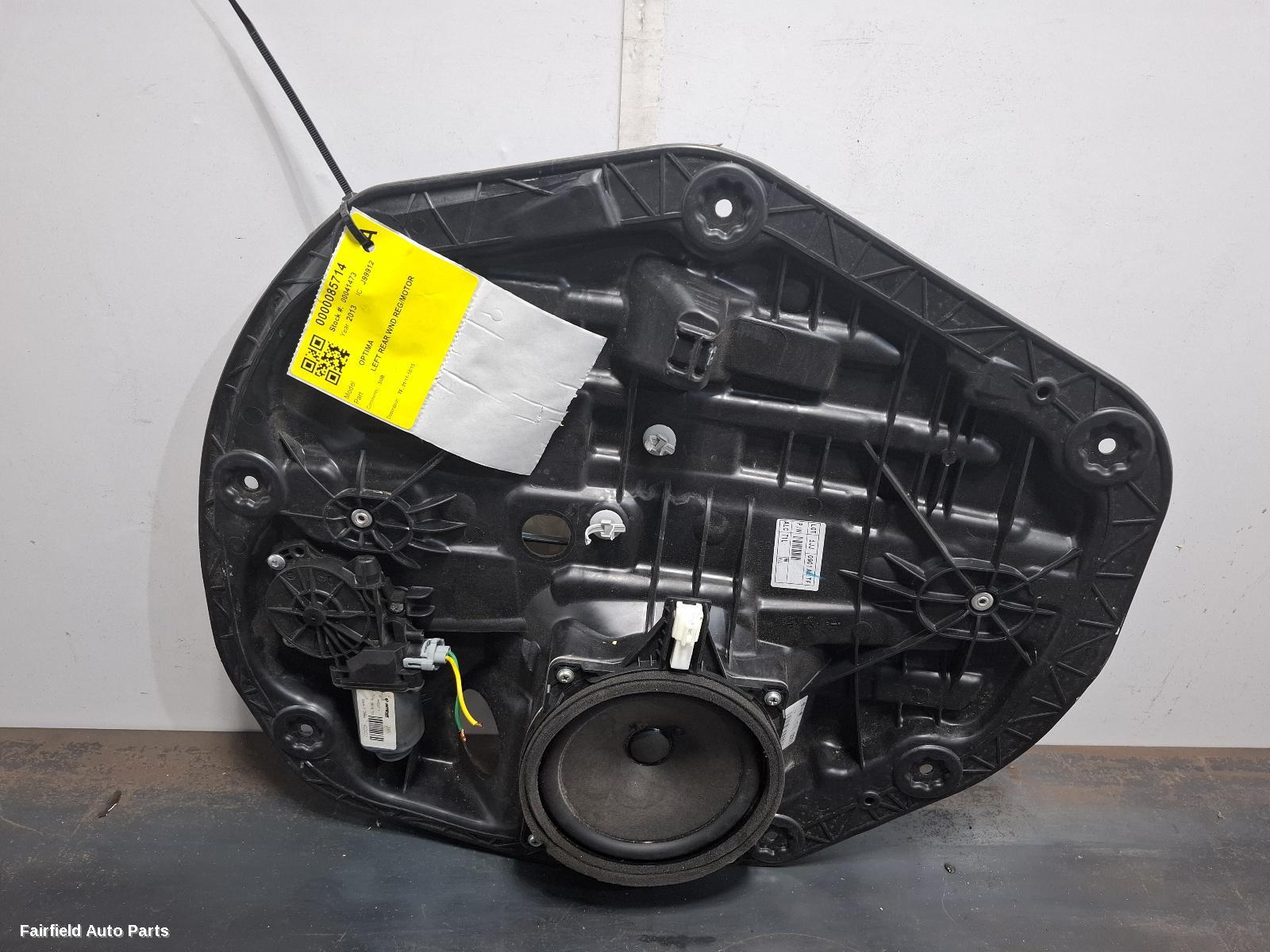 2010-2015 Kia Optima Left Rear Wnd Reg Motor