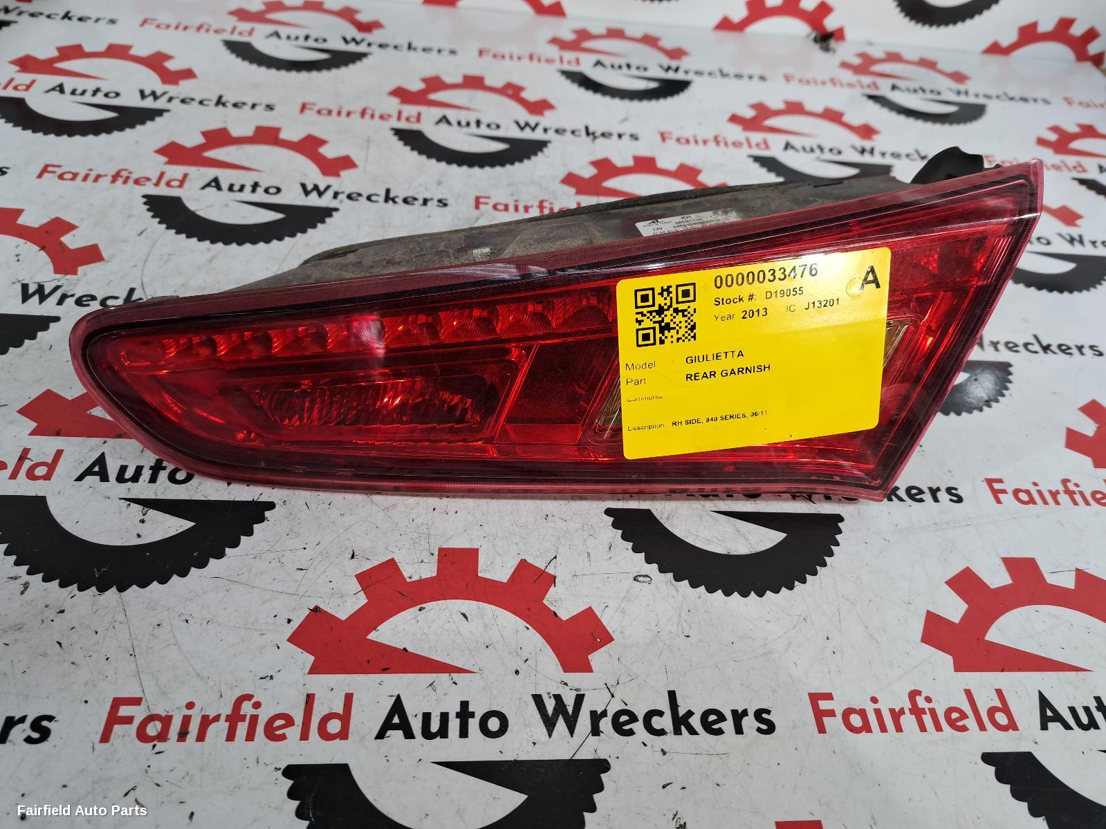 2011-2020 Alfa Romeo Giulietta Rear Garnish
