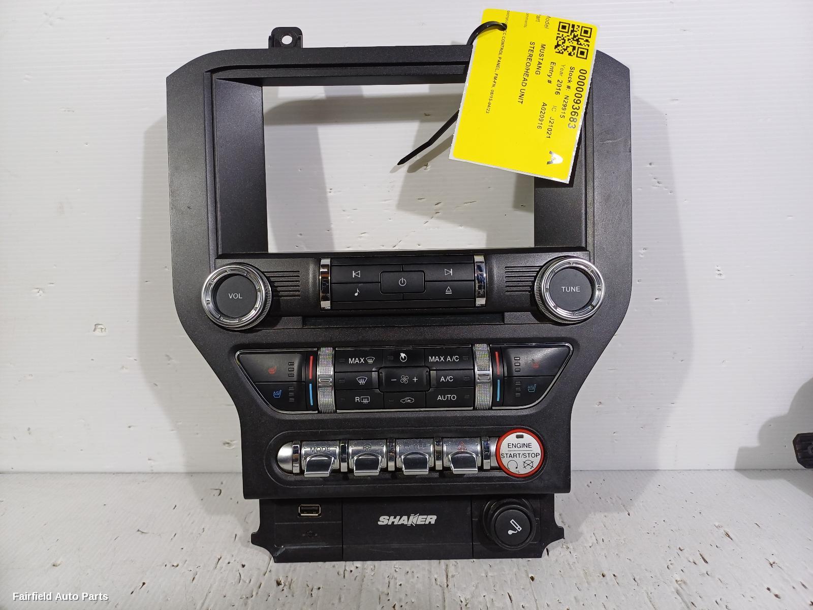 2015-2023 Ford Mustang Radio Cd Dvd Sat Tv