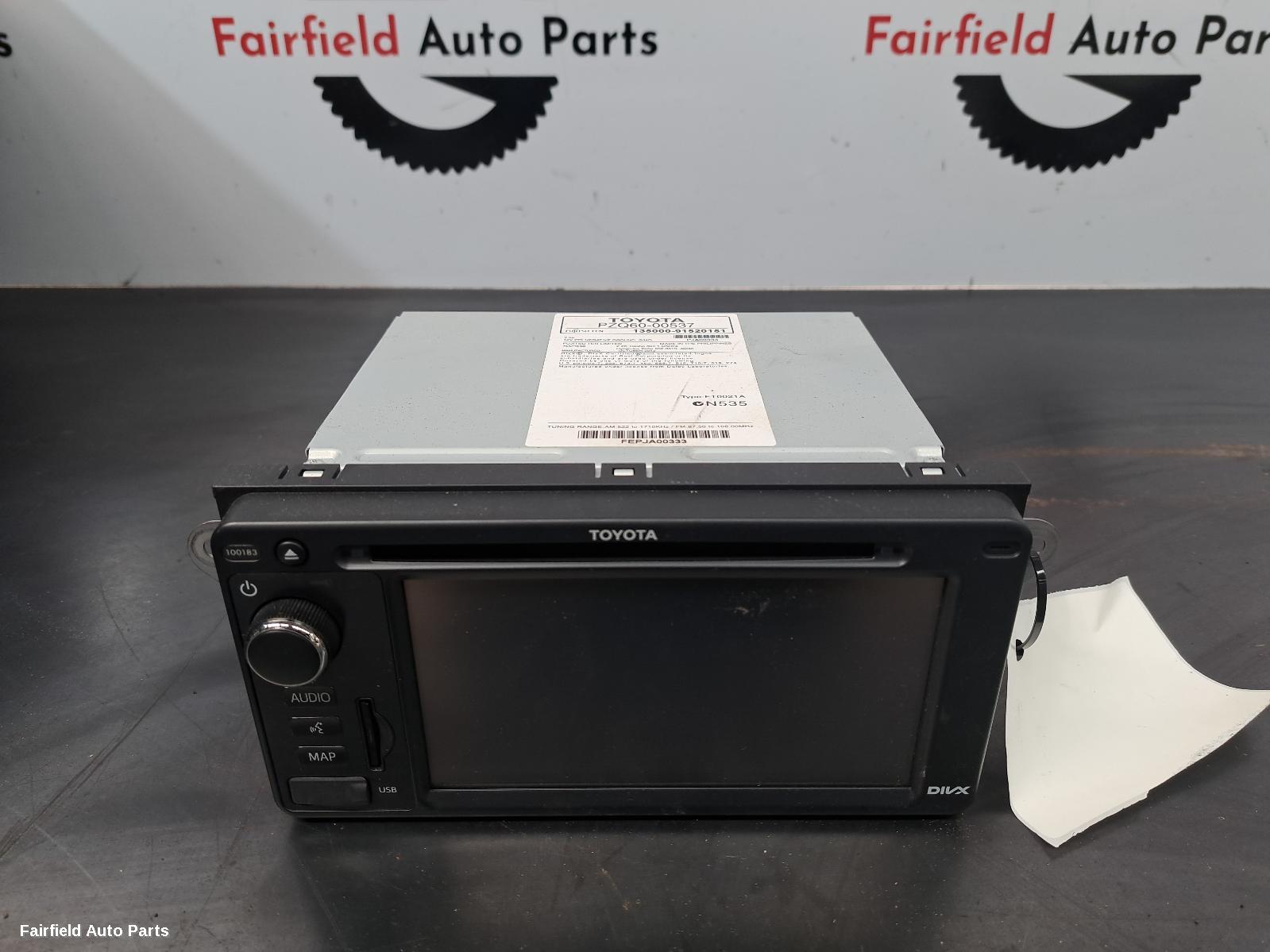 2012-2016 Toyota 86 Radio Cd Dvd Sat Tv