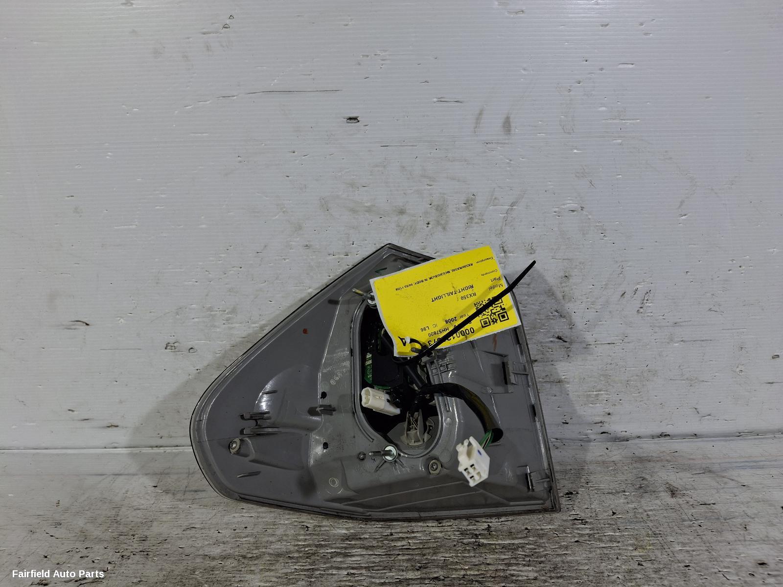 2003-2008 Lexus Rx Series Right Taillight