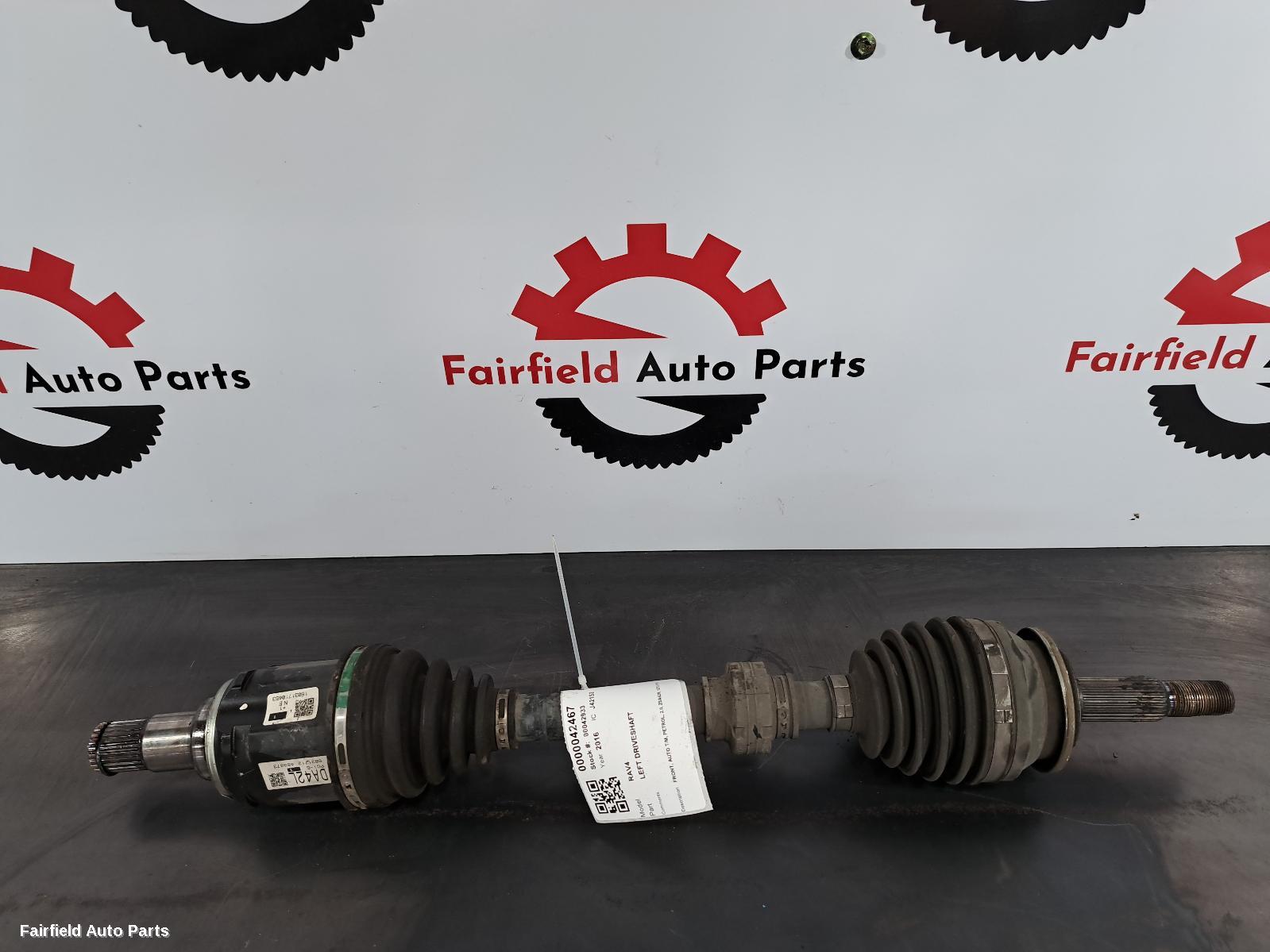 2012-2018 Toyota Rav4 Left Driveshaft