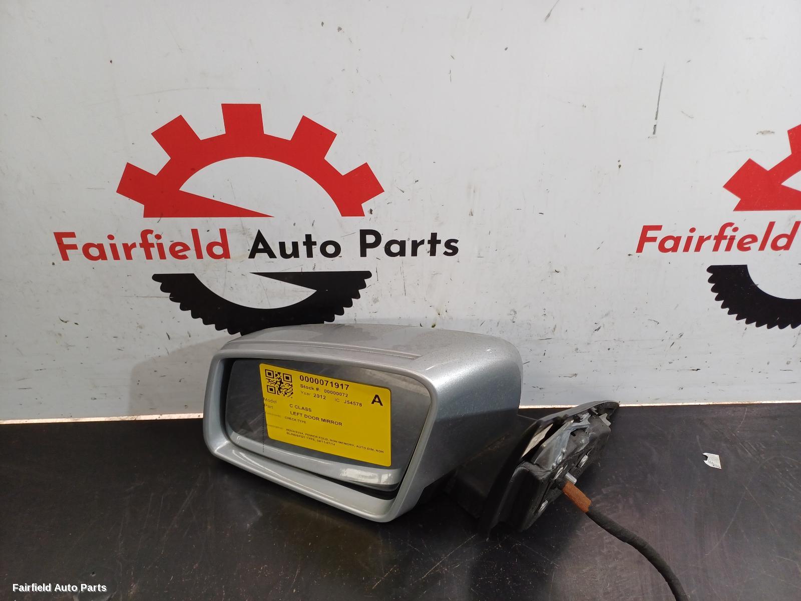 2011-2015 Mercedes C Class Left Door Mirror