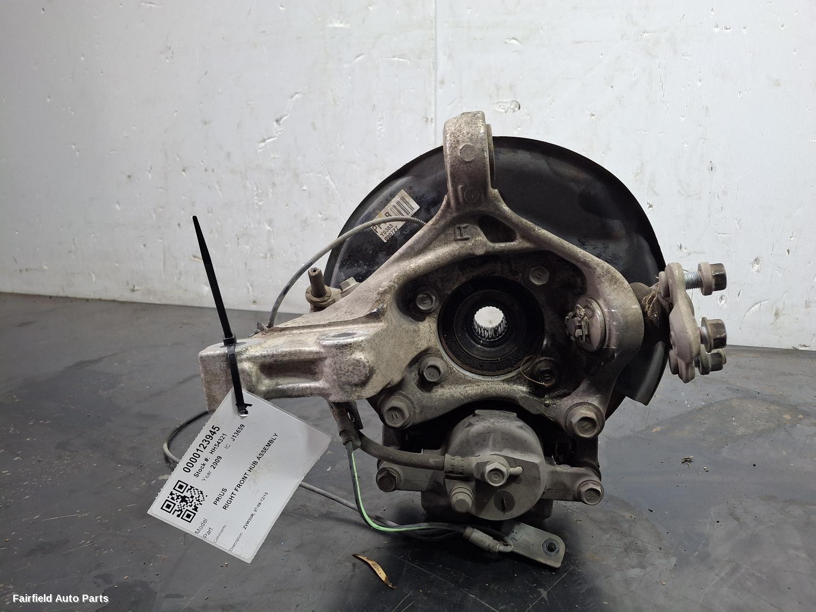 2009-2015 Toyota Prius Right Front Hub Assembly