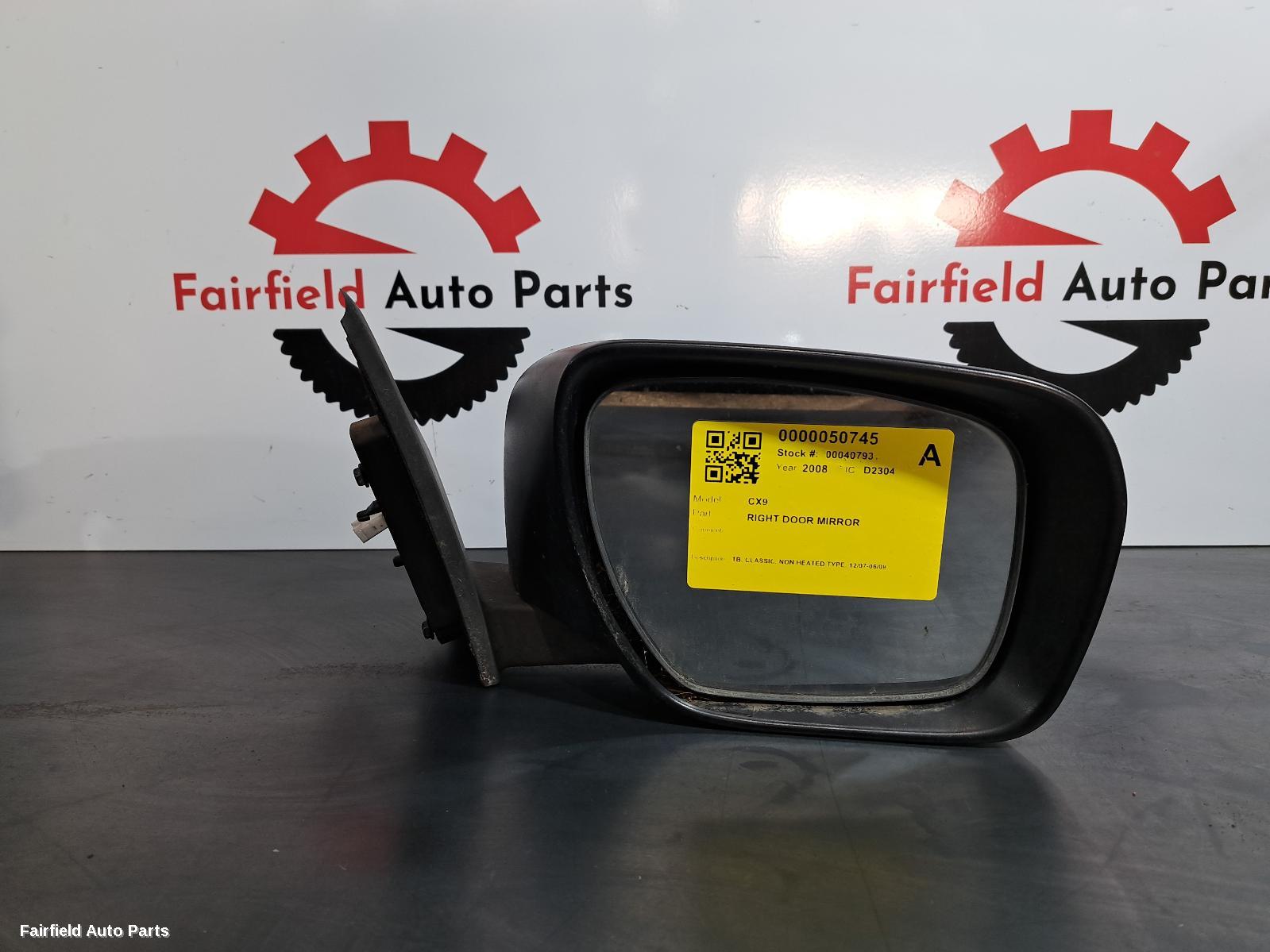 2007-2009 Mazda Cx9 Right Door Mirror