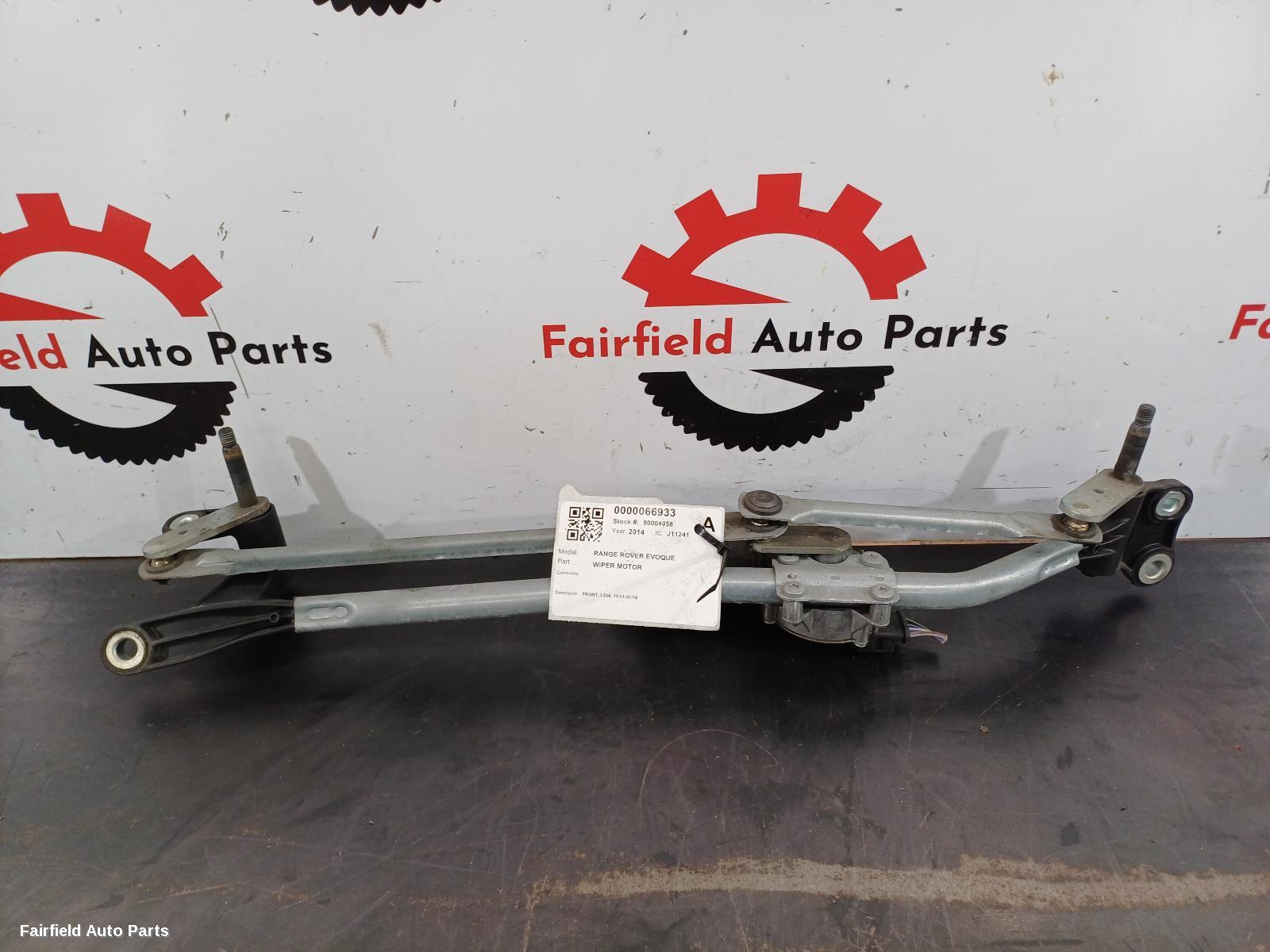 2011-2019 Land Rover Rangerover Evoque Wiper Motor