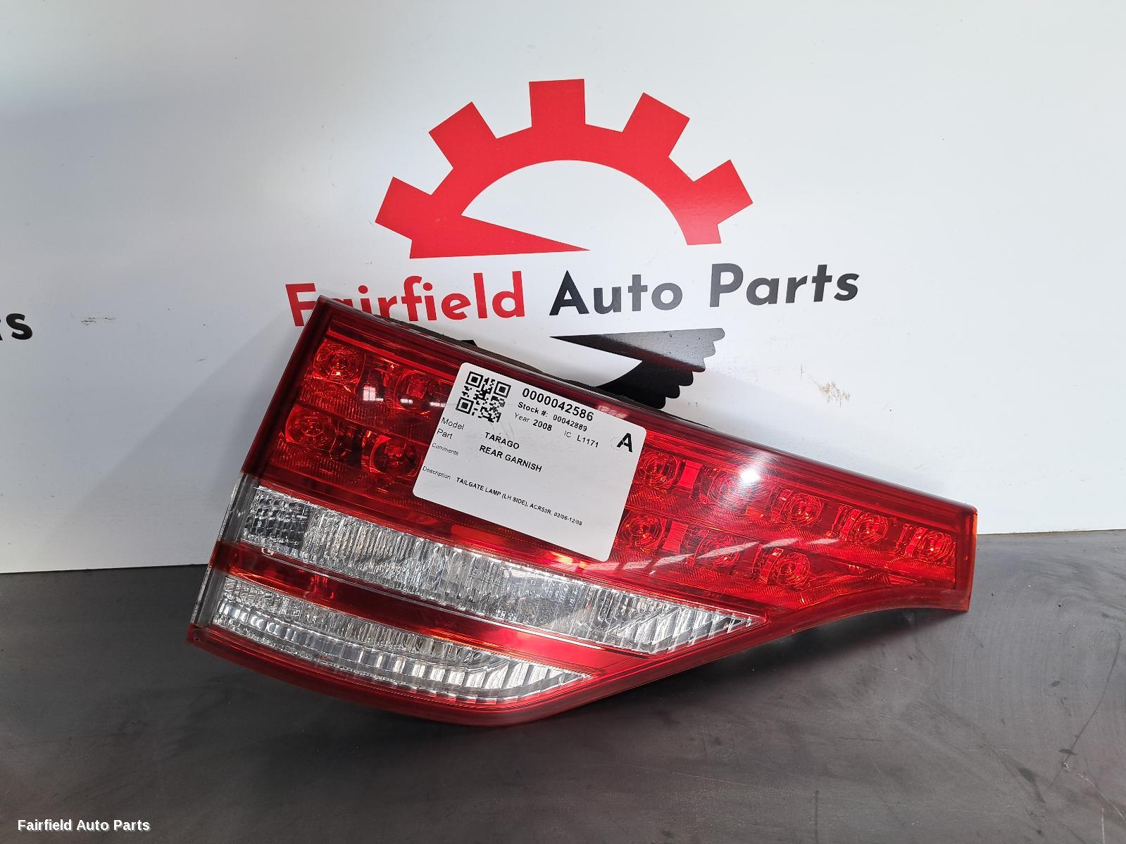 2006-2008 Toyota Tarago Rear Garnish