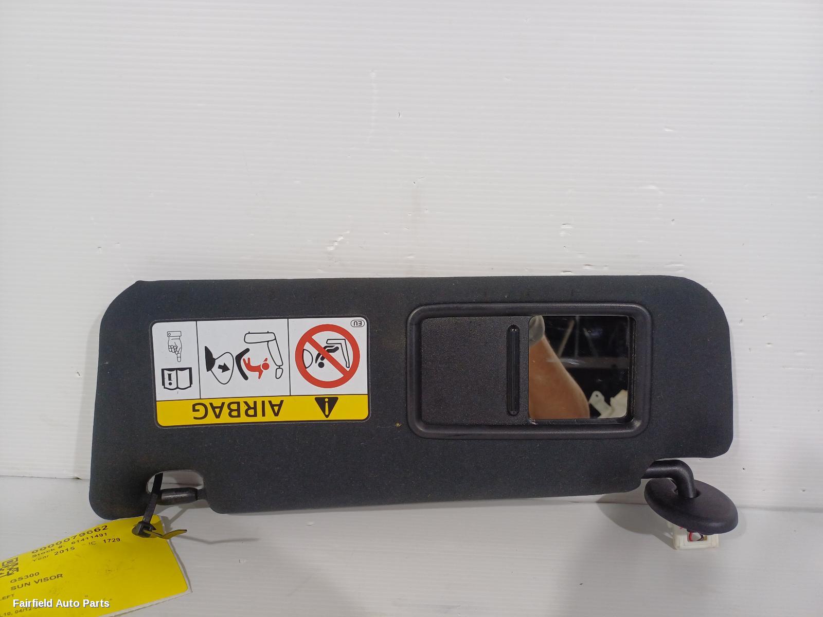 2012-2020 Lexus Gs Sunvisor