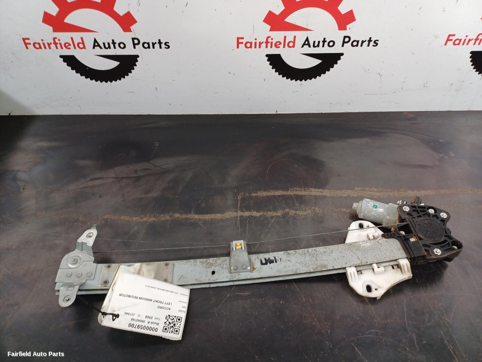 2008-2013 Honda Accord Left Front Window Reg Motor