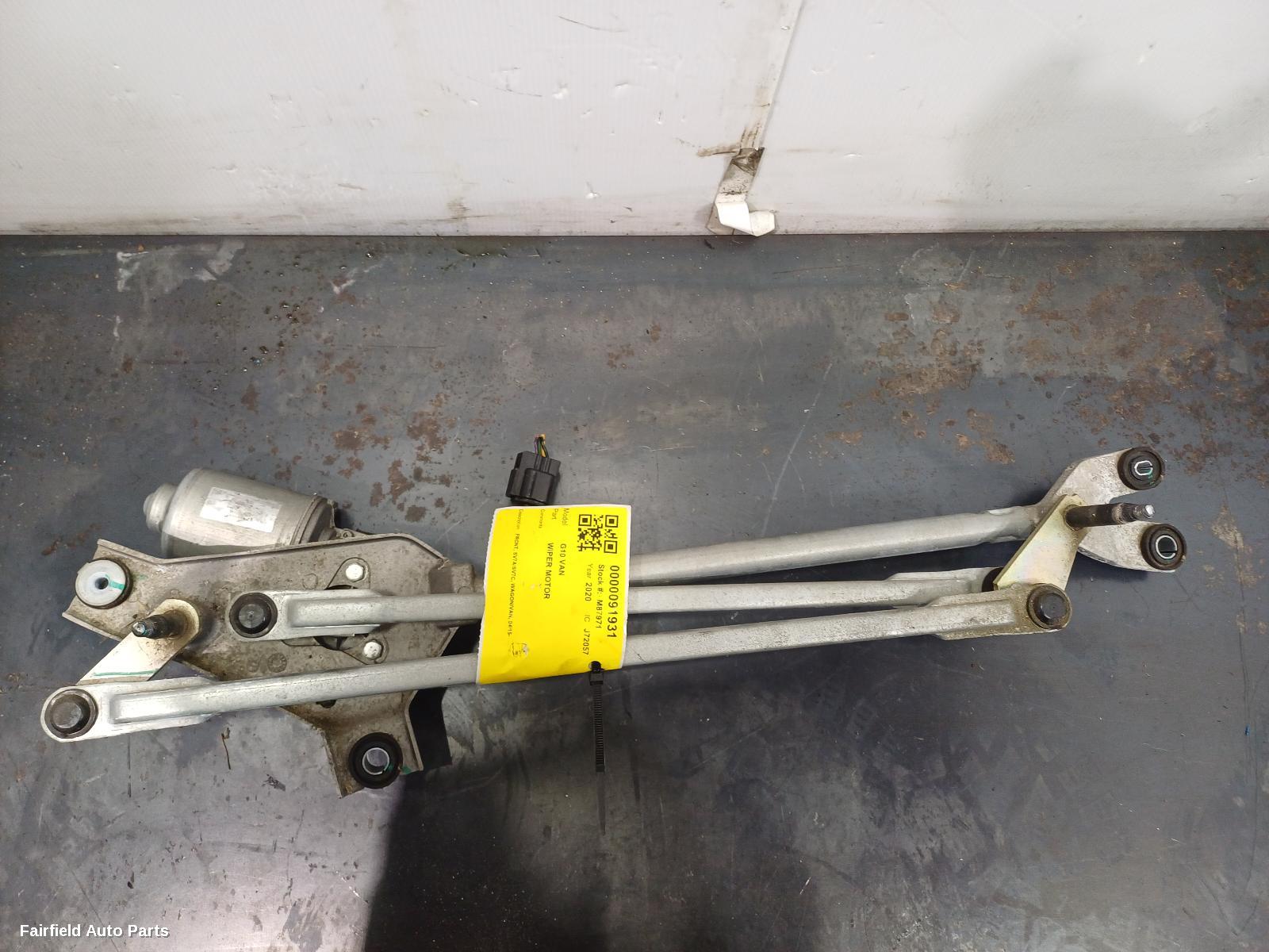 2015-2025 Ldv G10 Wiper Motor