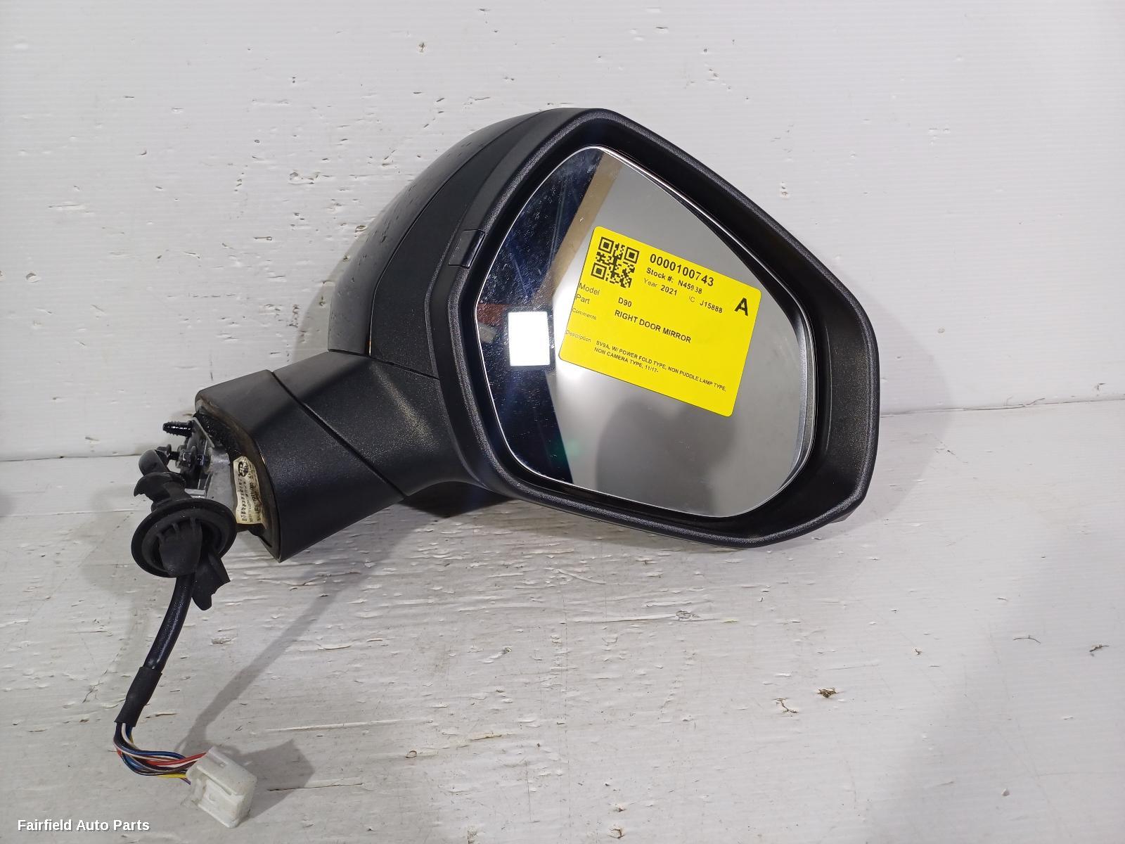 2017-2024 Ldv D90 Right Door Mirror