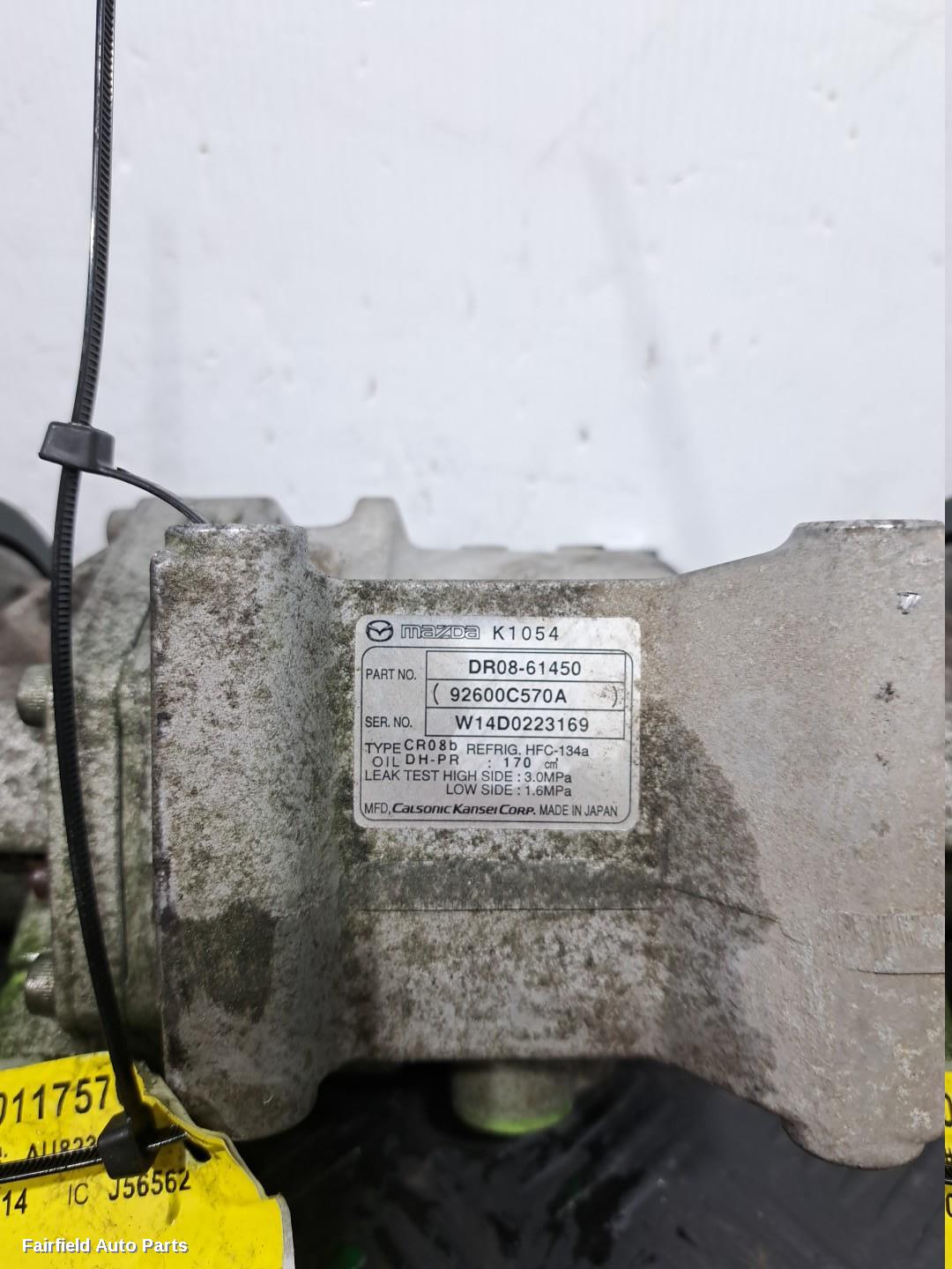 2007-2014 Mazda 2 A C Compressor