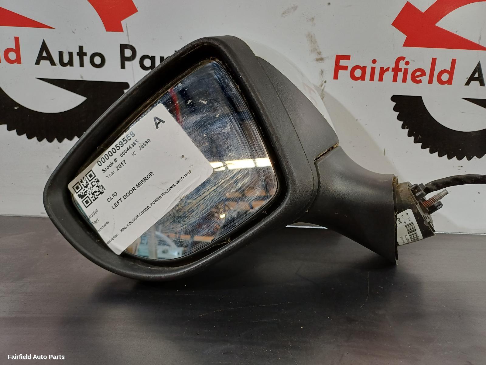 2016-2019 Renault Clio Left Door Mirror