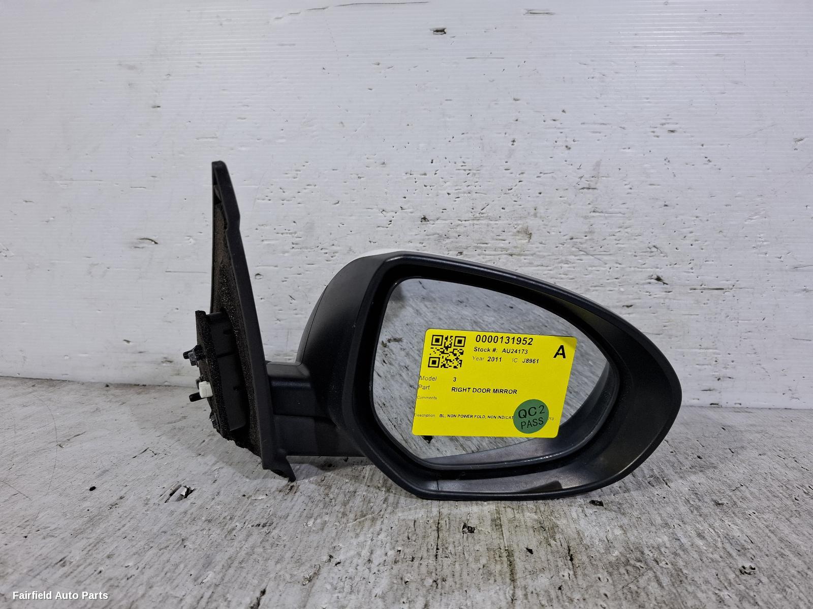 2009-2013 Mazda 3 Right Door Mirror