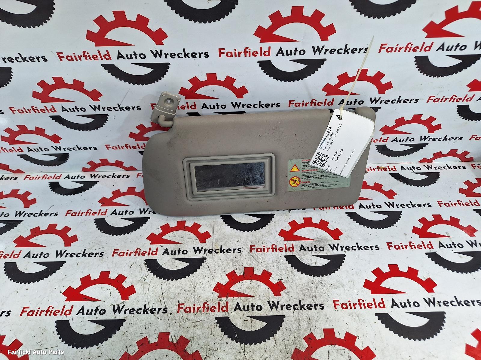 2005-2015 Nissan Navara Sunvisor