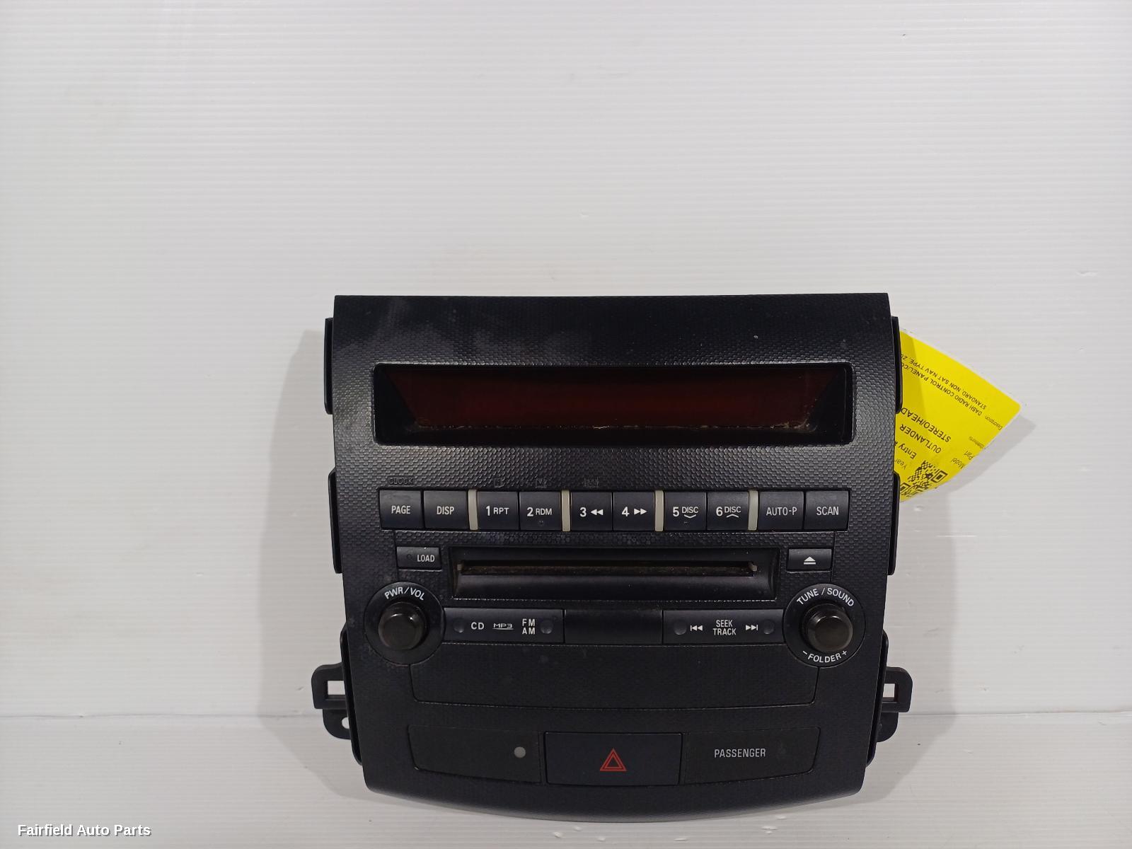 2006-2012 Mitsubishi Outlander Radio Cd Dvd Sat Tv