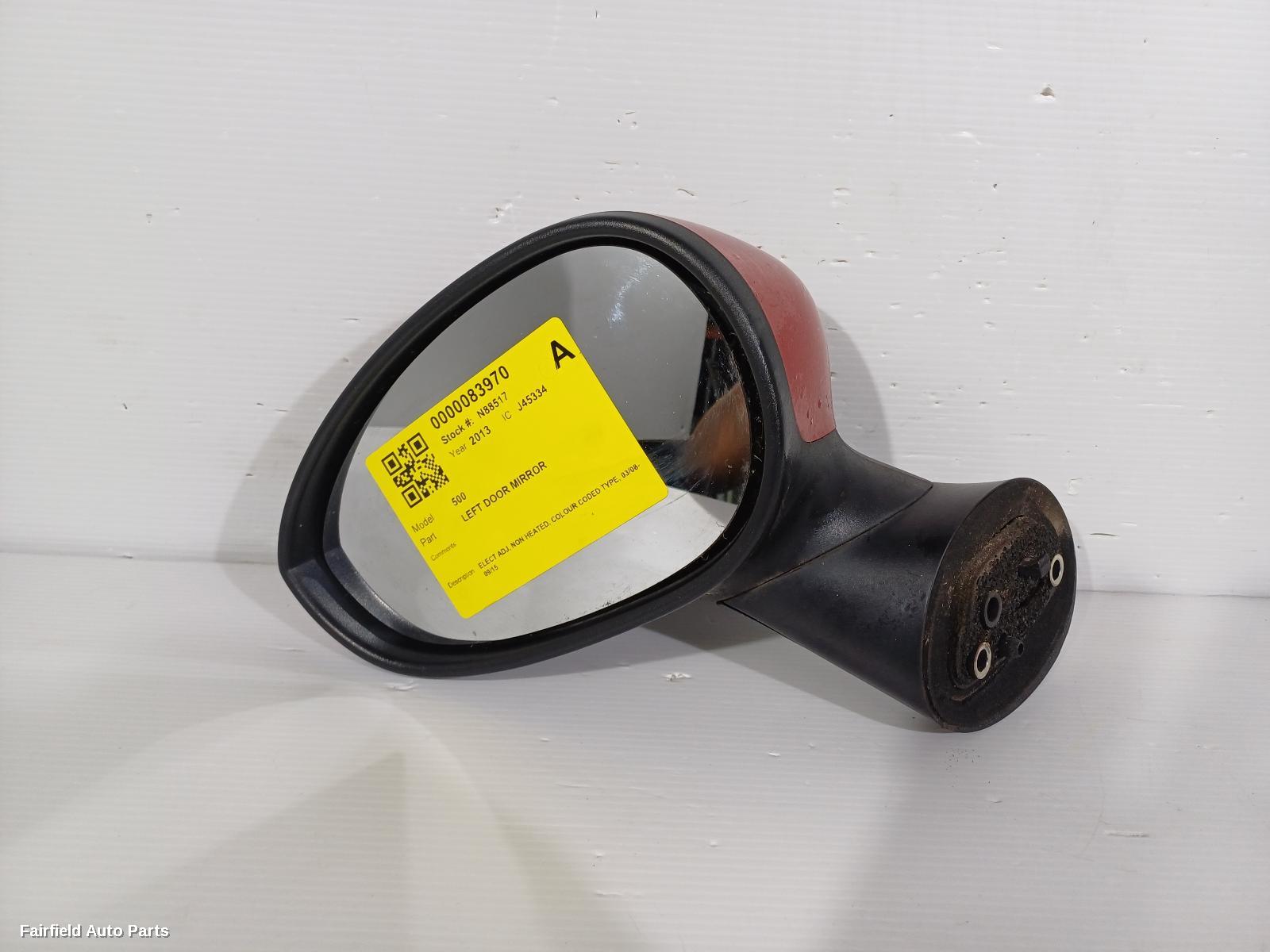 2008-2015 Fiat 500 Left Door Mirror