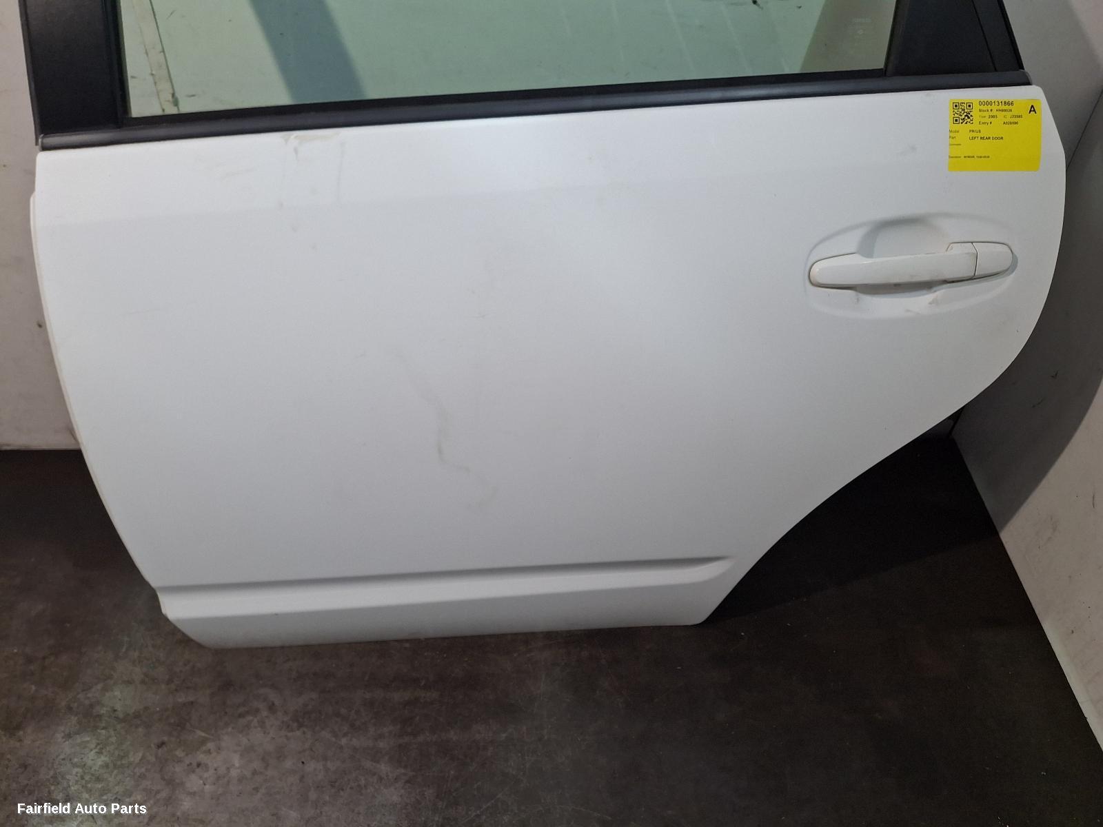 2003-2009 Toyota Prius Left Rear Door Sliding
