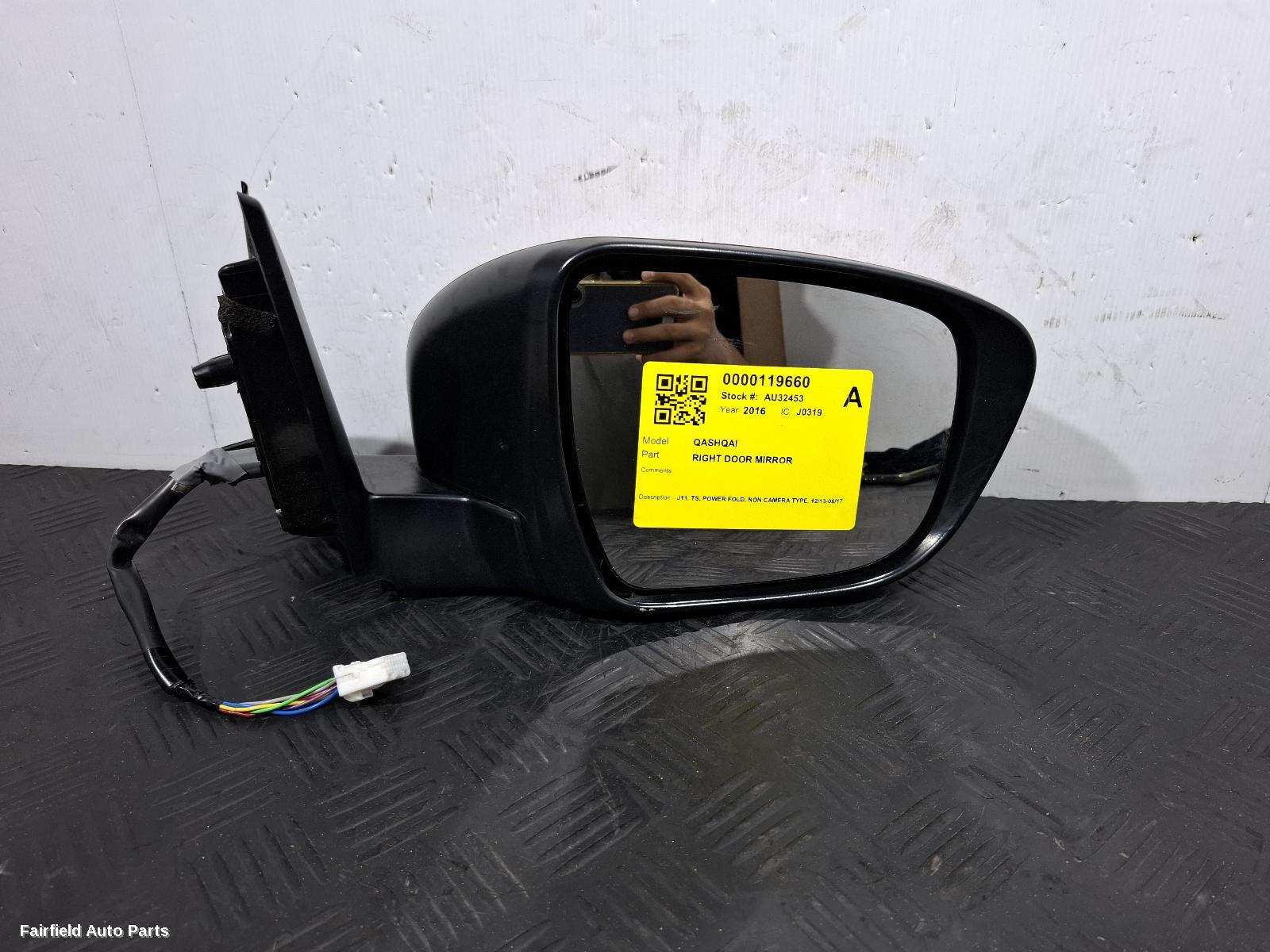 2013-2017 Nissan Qashqai Right Door Mirror