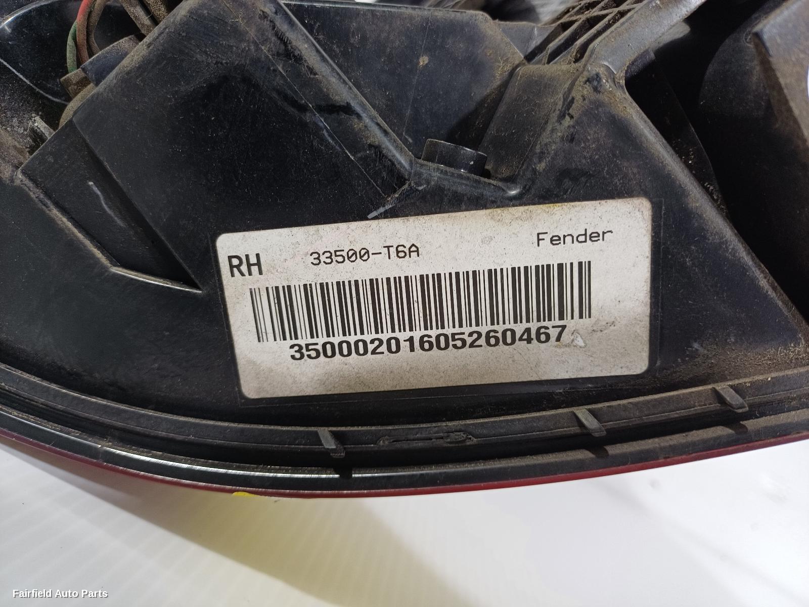 2014-2020 Honda Odyssey Right Taillight