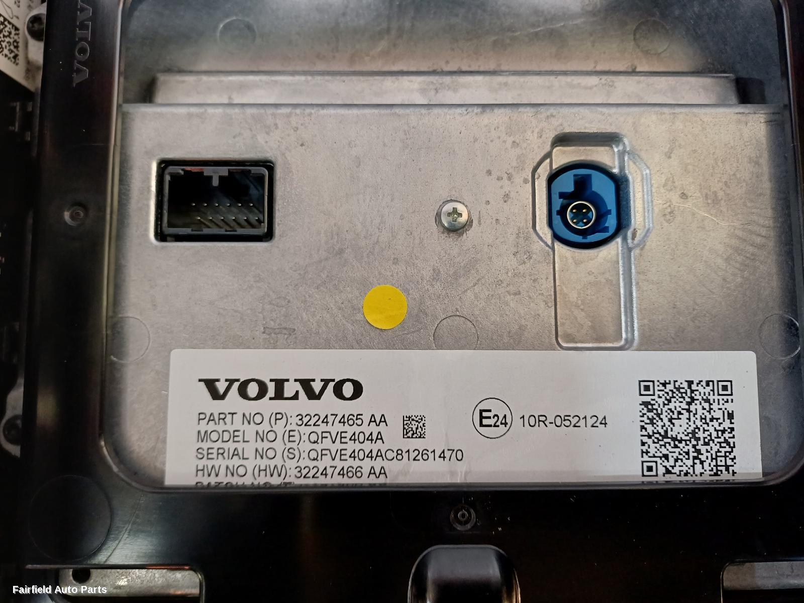 2018-2025 Volvo Xc40 Radio Cd Dvd Sat Tv