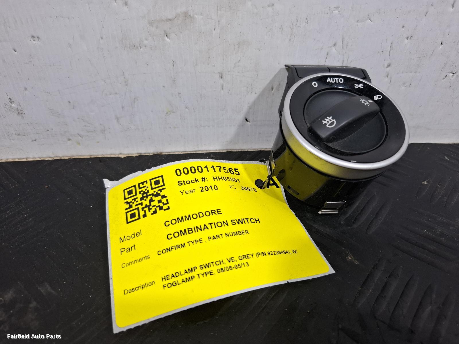 2006-2013 Holden Commodore Combination Switch