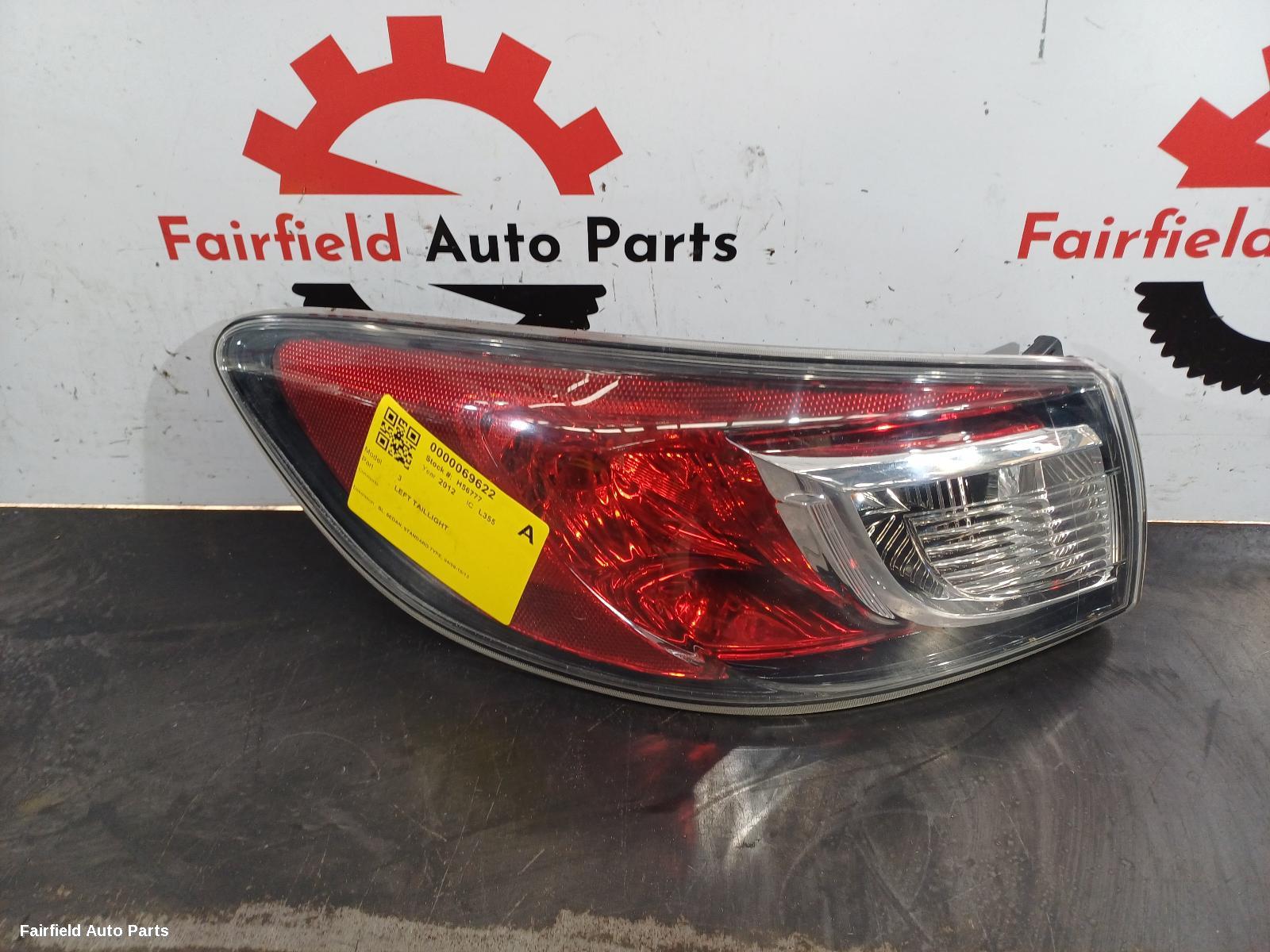 2009-2013 Mazda 3 Left Taillight