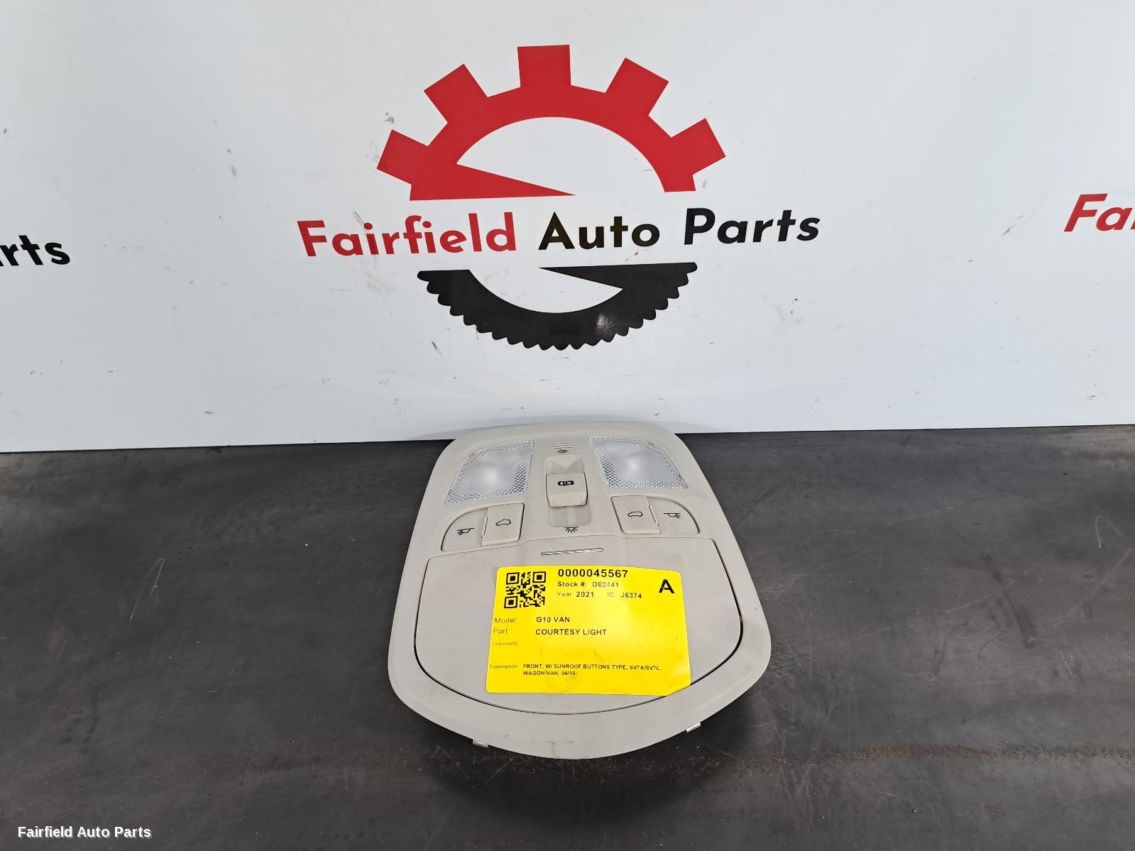 2015-2025 Ldv G10 Courtesy Light