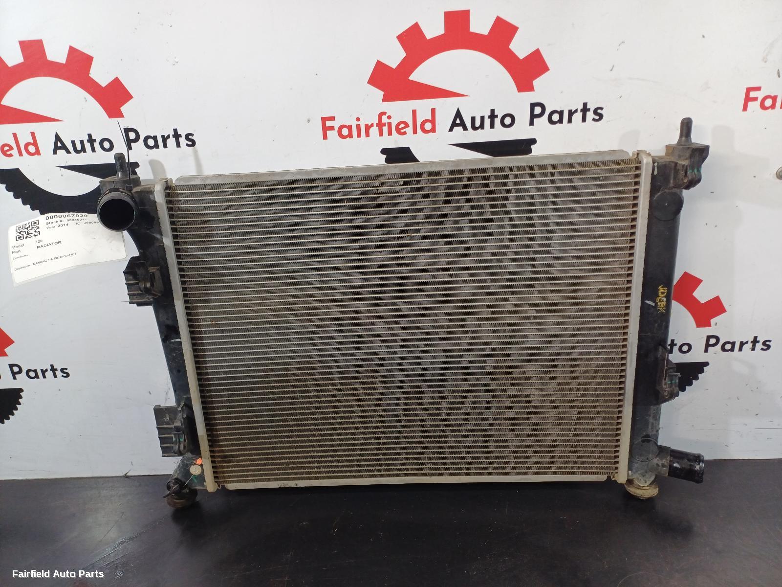 2012-2015 Hyundai I20 Radiator