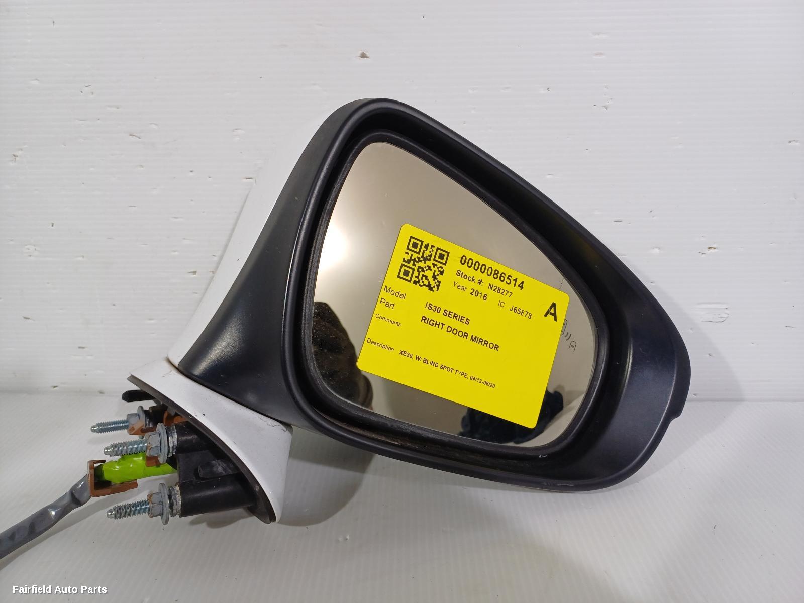 2013-2020 Lexus Is Series Right Door Mirror