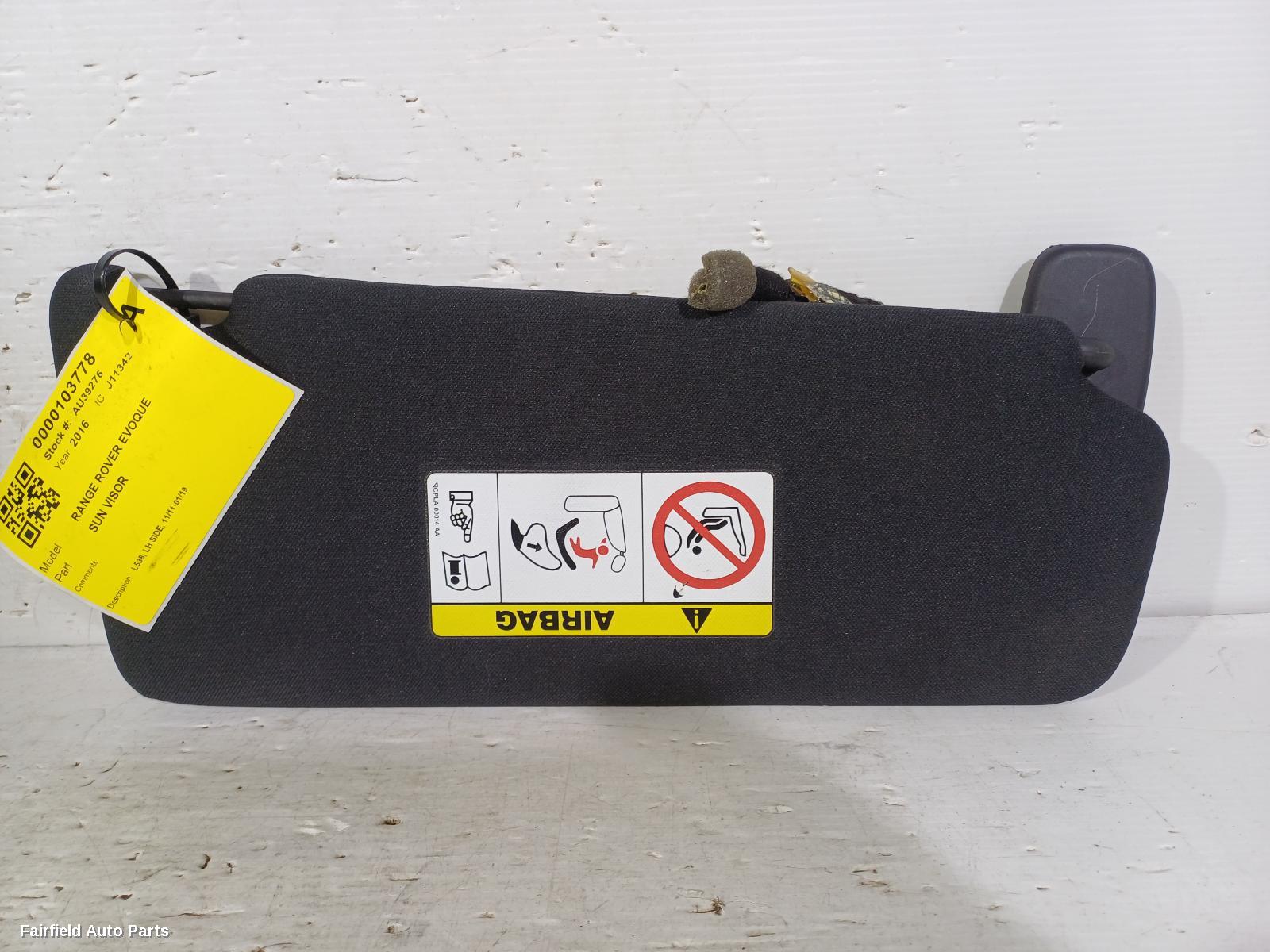 2011-2019 Land Rover Rangerover Evoque Sunvisor