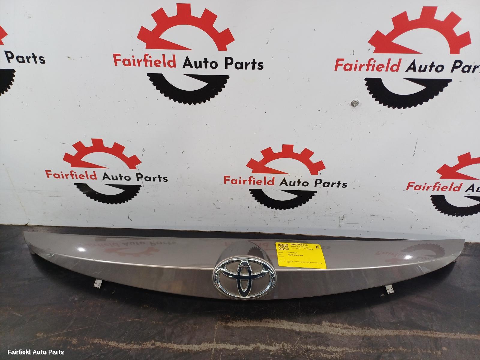 2012-2015 Toyota Corolla Rear Garnish