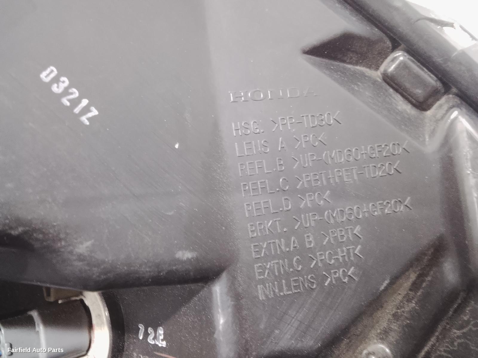 2014-2020 Honda Odyssey Left Headlamp