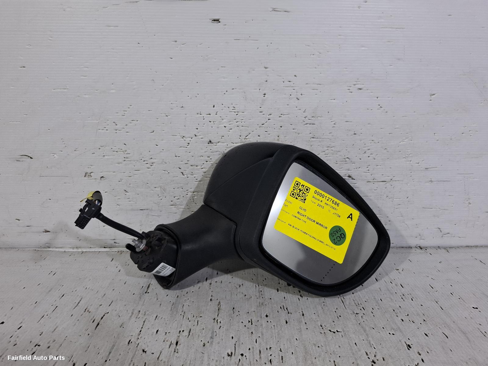 2013-2016 Renault Clio Right Door Mirror
