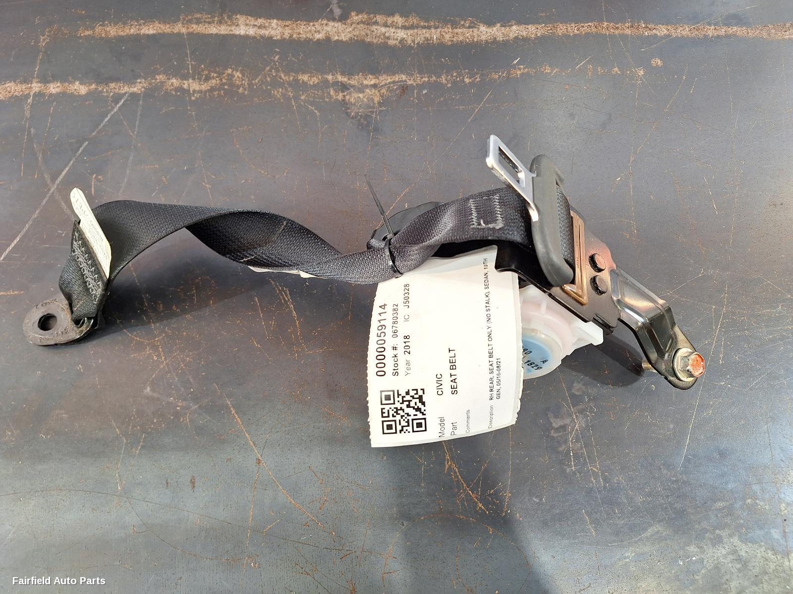 2016-2021 Honda Civic Seatbelt Stalk