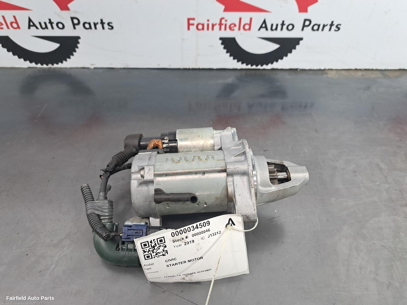 2016-2021 Honda Civic Starter