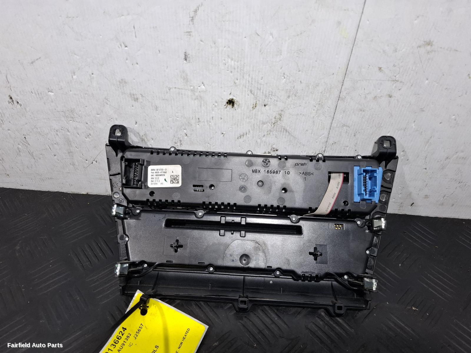 2013-2018 Bmw X5 Heater Ac Controls