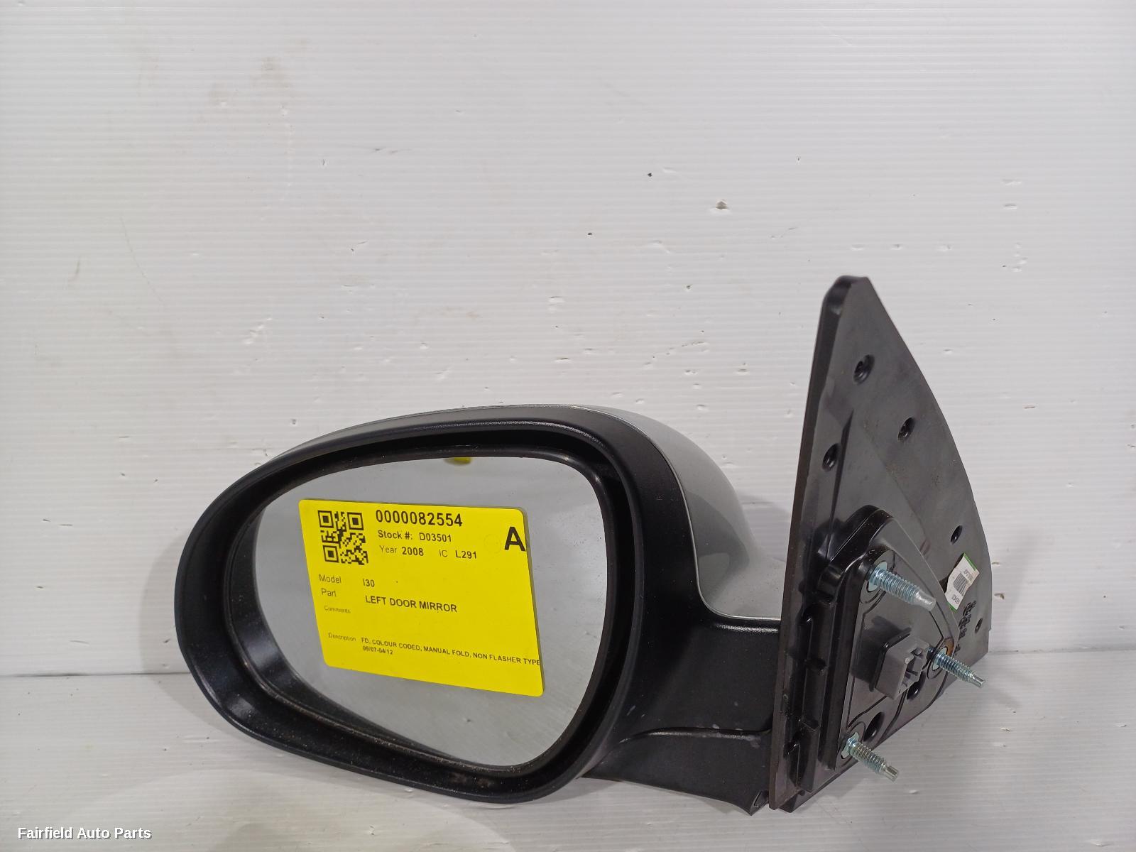 2007-2012 Hyundai I30 Left Door Mirror