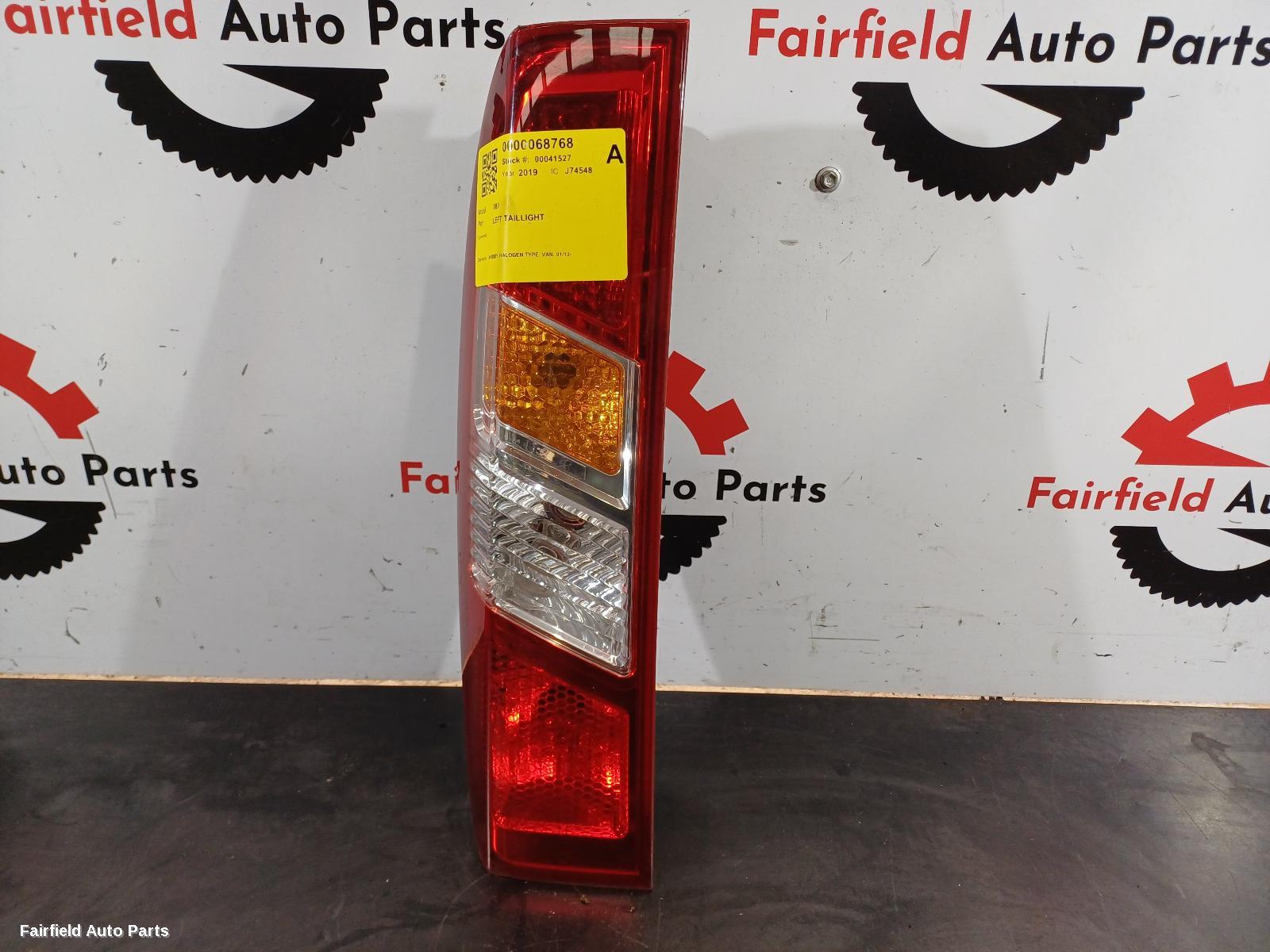 2013-2023 Ldv V80 Left Taillight