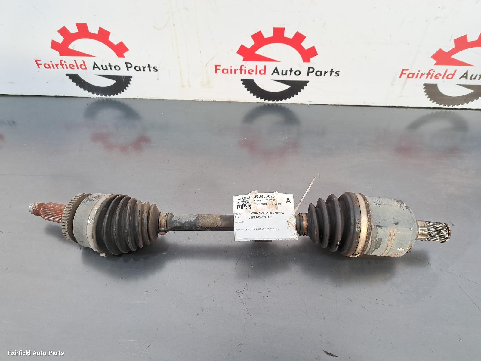 2011-2014 Kia Carnival/grand Carnival Left Driveshaft