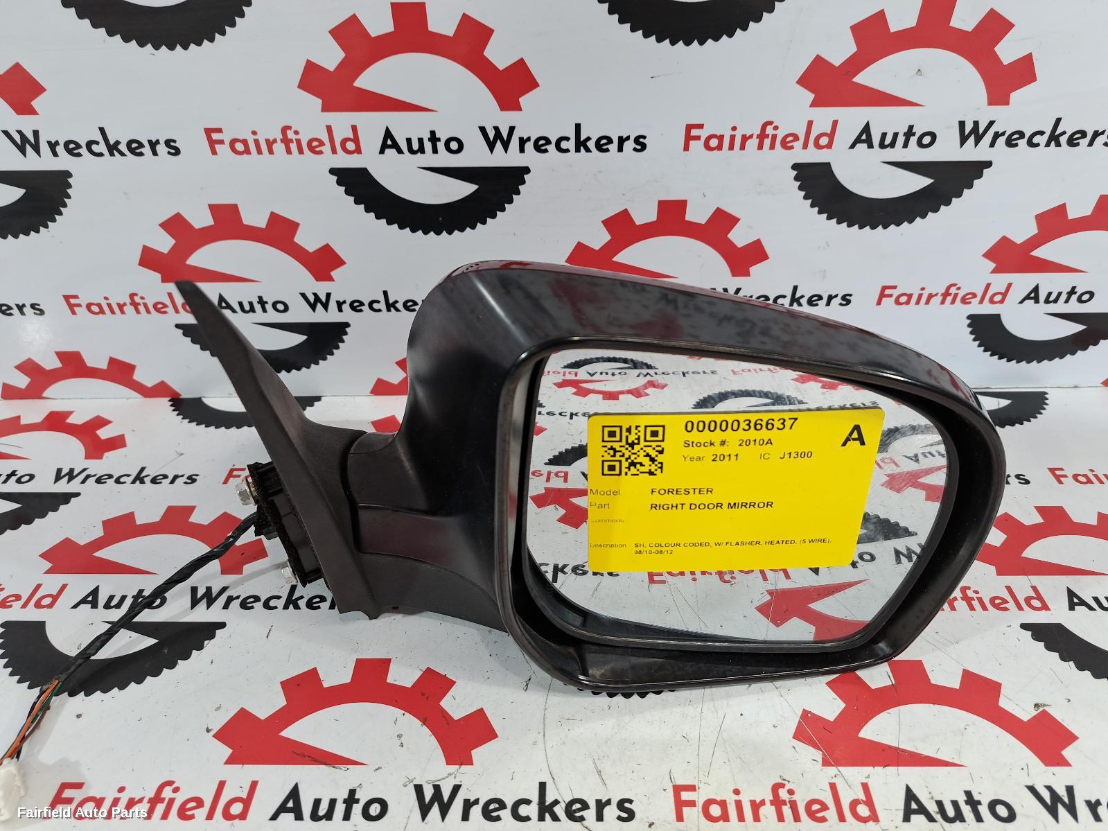 2010-2012 Subaru Forester Right Door Mirror