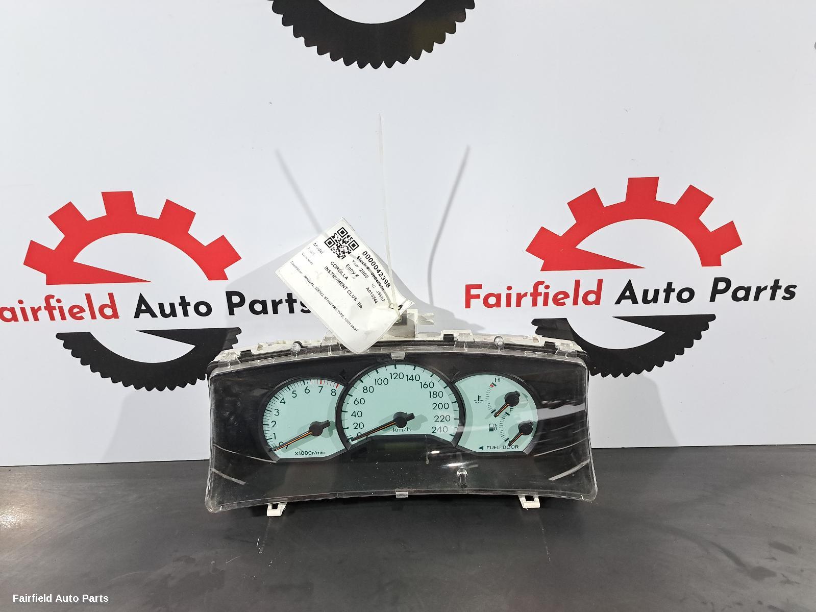 2001-2007 Toyota Corolla Instrument Cluster