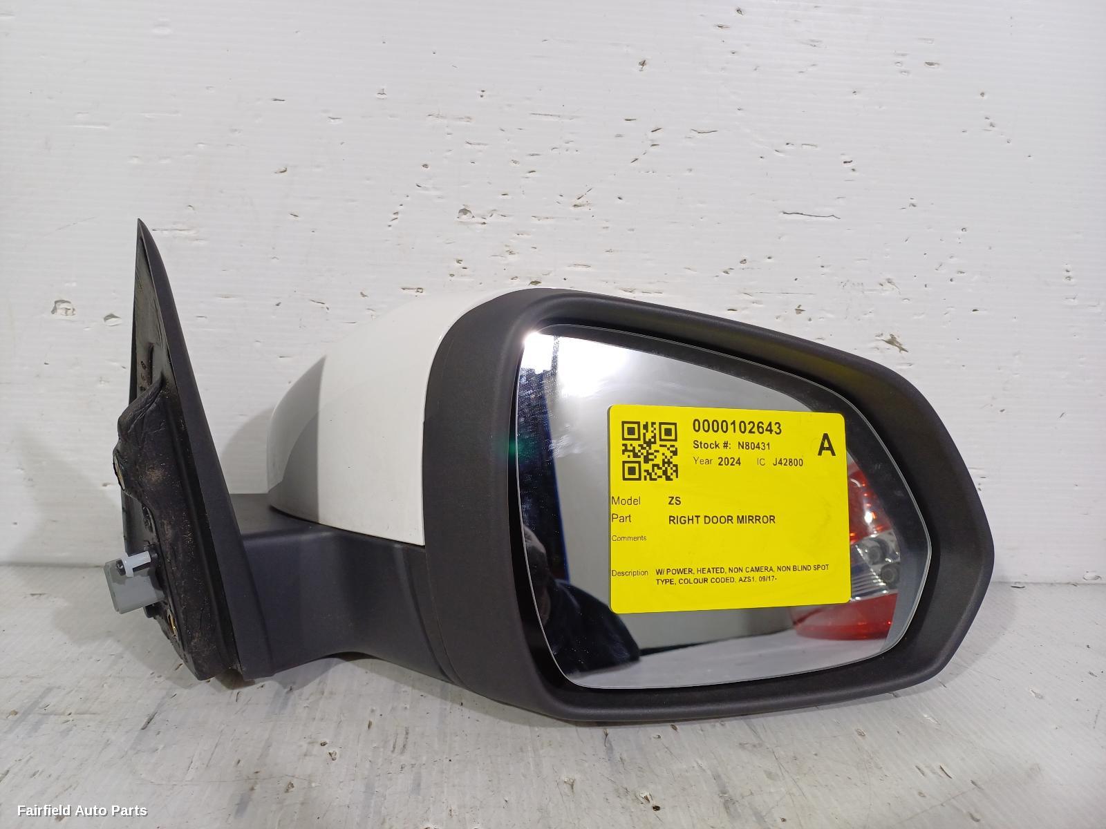 2017-2024 Mg Zs Right Door Mirror
