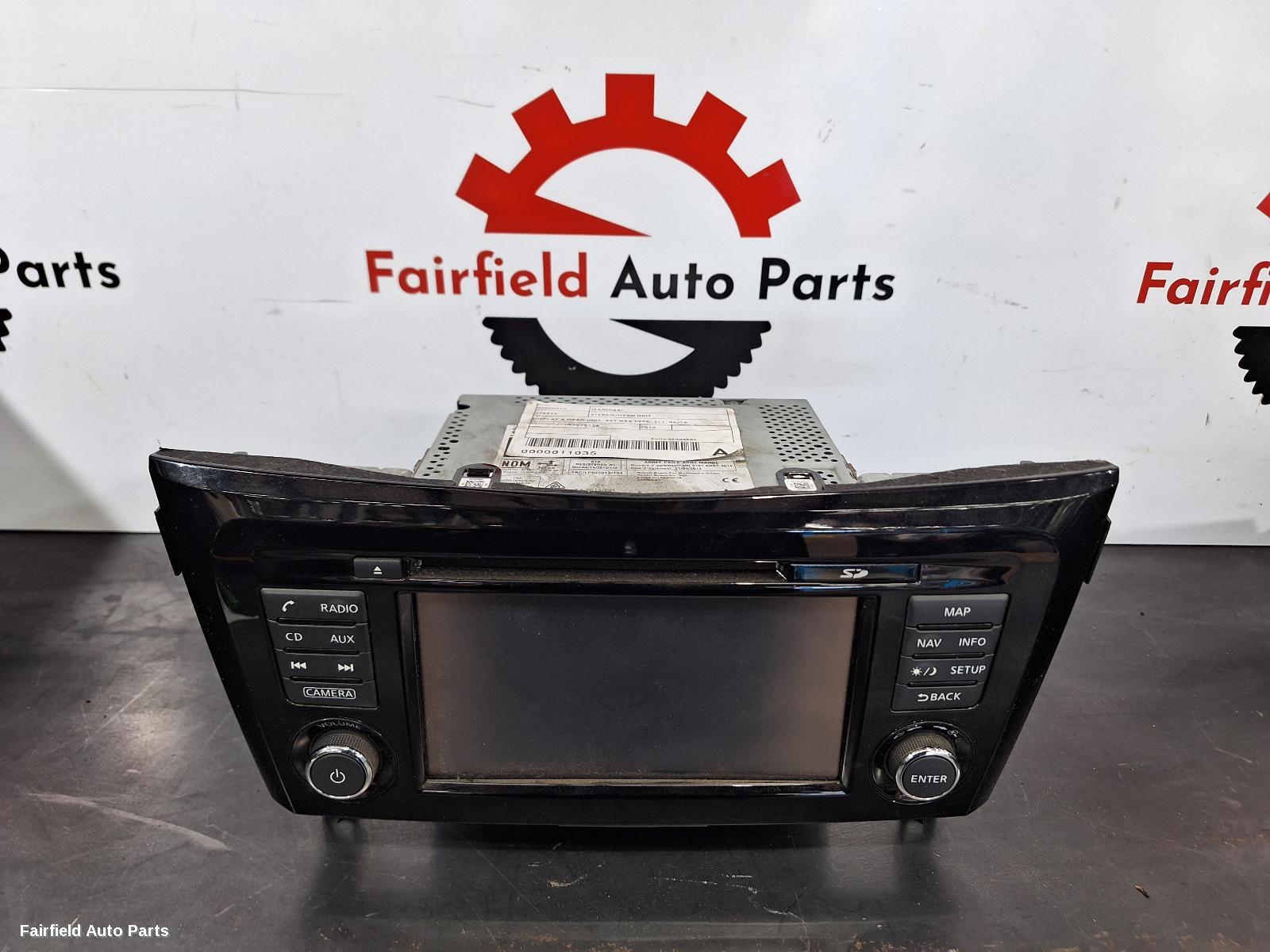 2014-2021 Nissan Qashqai Radio Cd Dvd Sat Tv