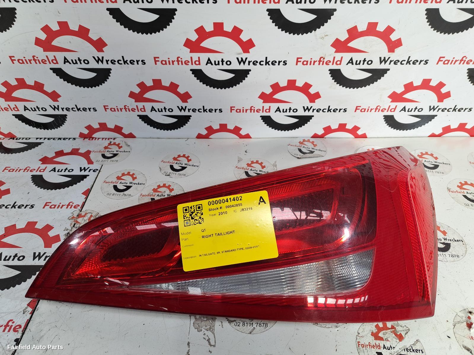 2009-2017 Audi Q5 Right Taillight
