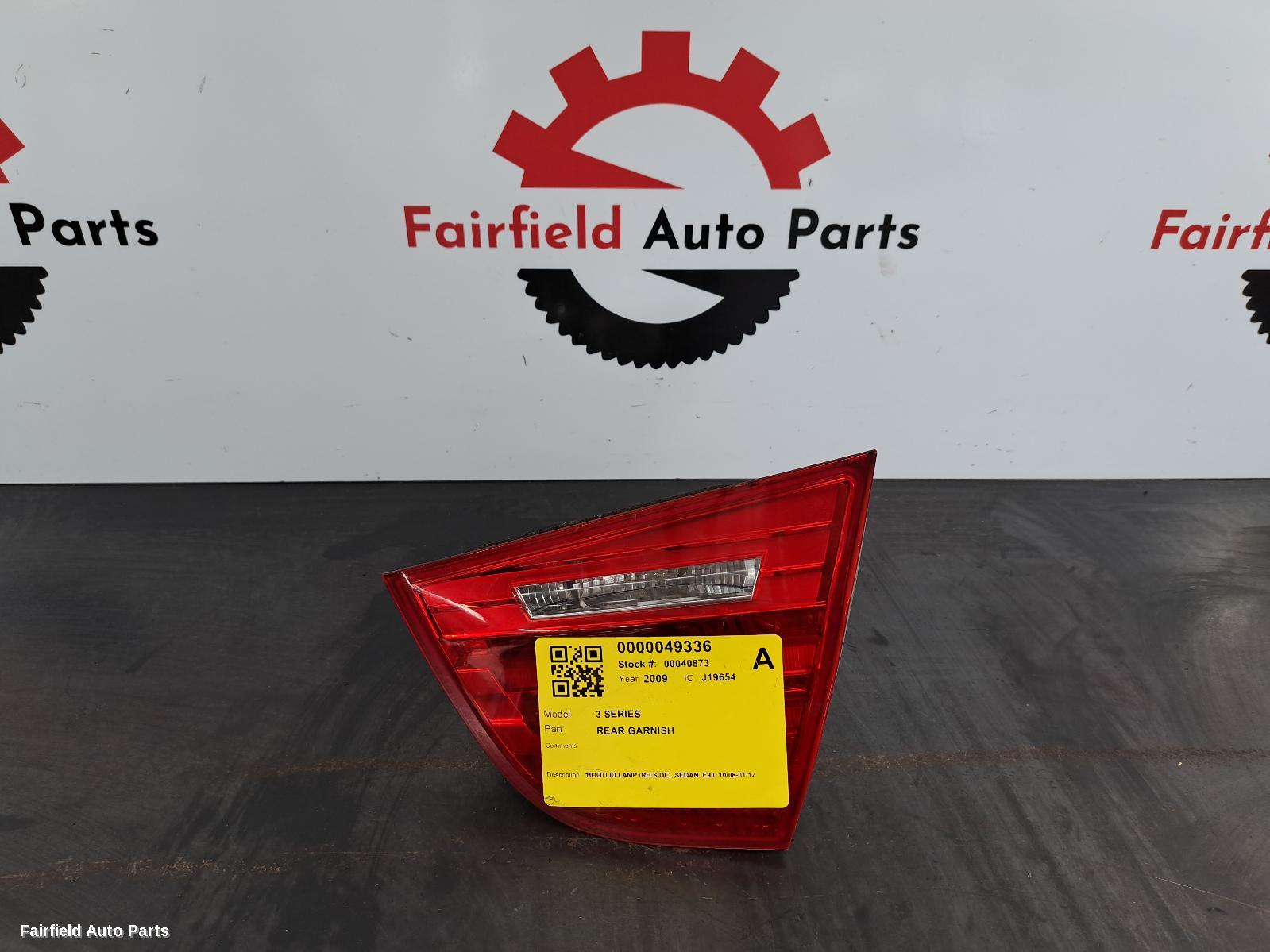 2008-2012 Bmw 3 Series Rear Garnish