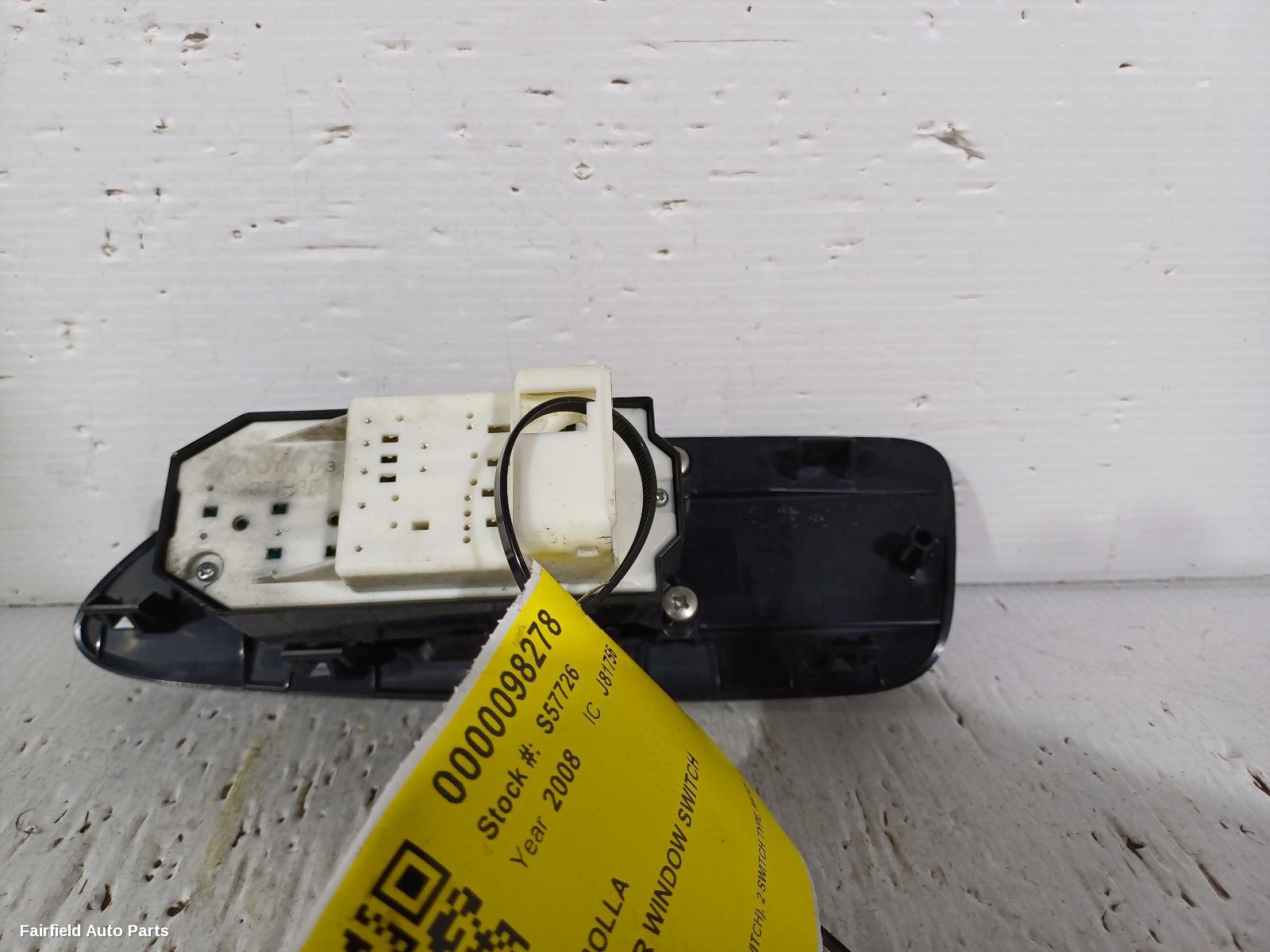 2007-2012 Toyota Corolla Pwr Dr Wind Switch