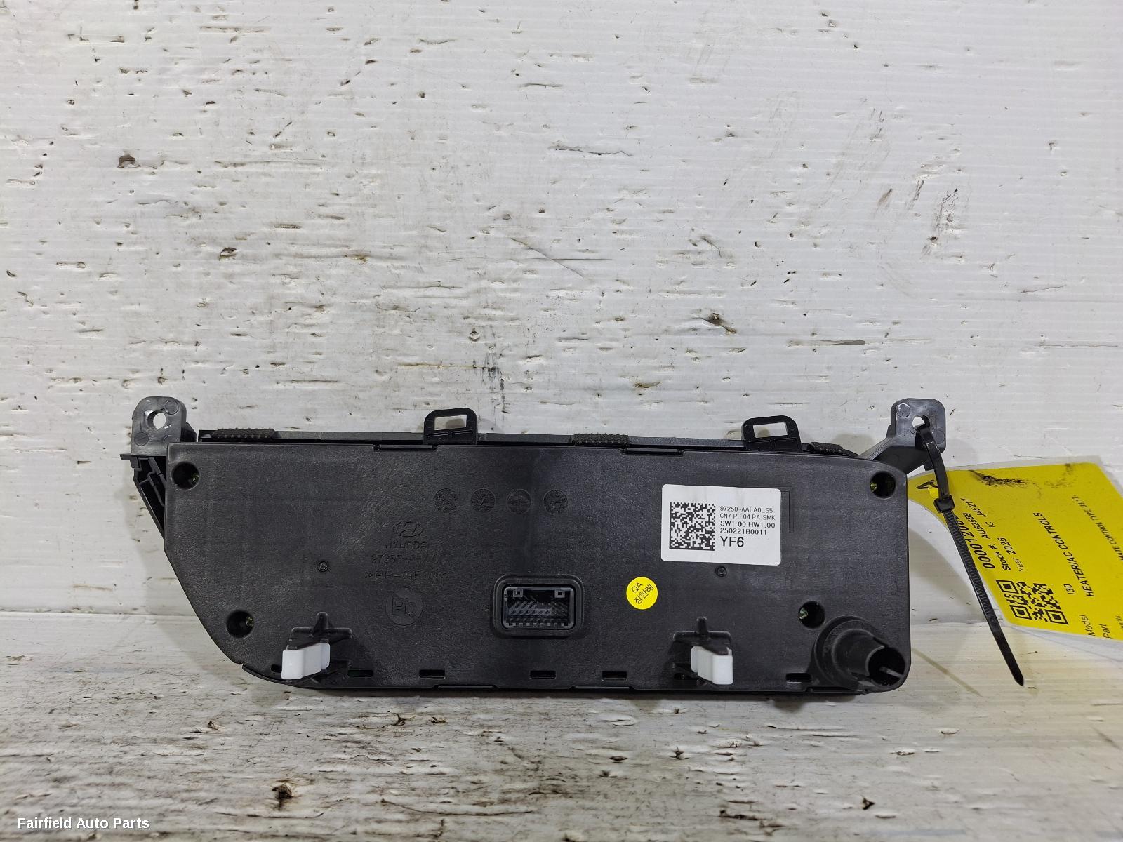 2017-2026 Hyundai I30 Heater Ac Controls